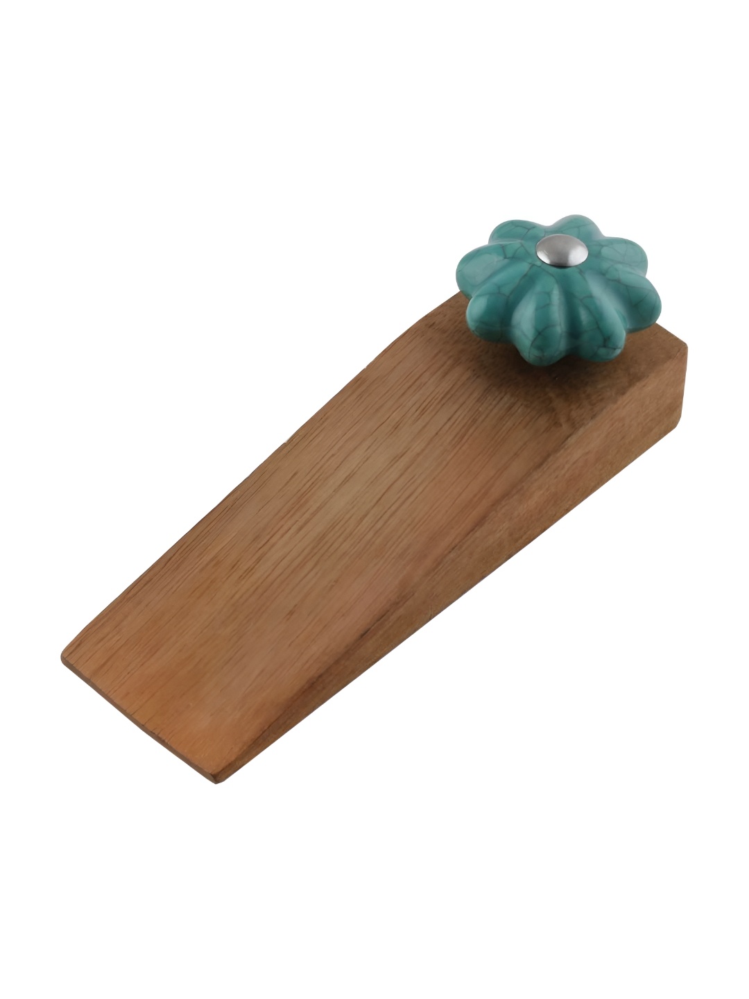 

Indianshelf Sea Green & Beige Crackle Door Stopper