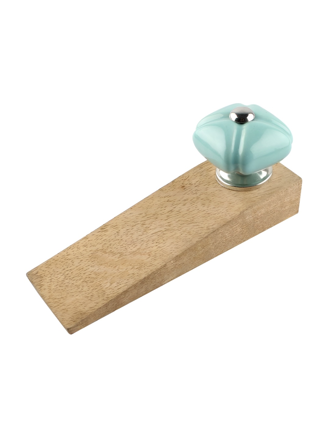 

Indianshelf Green & Beige Square Door Stopper
