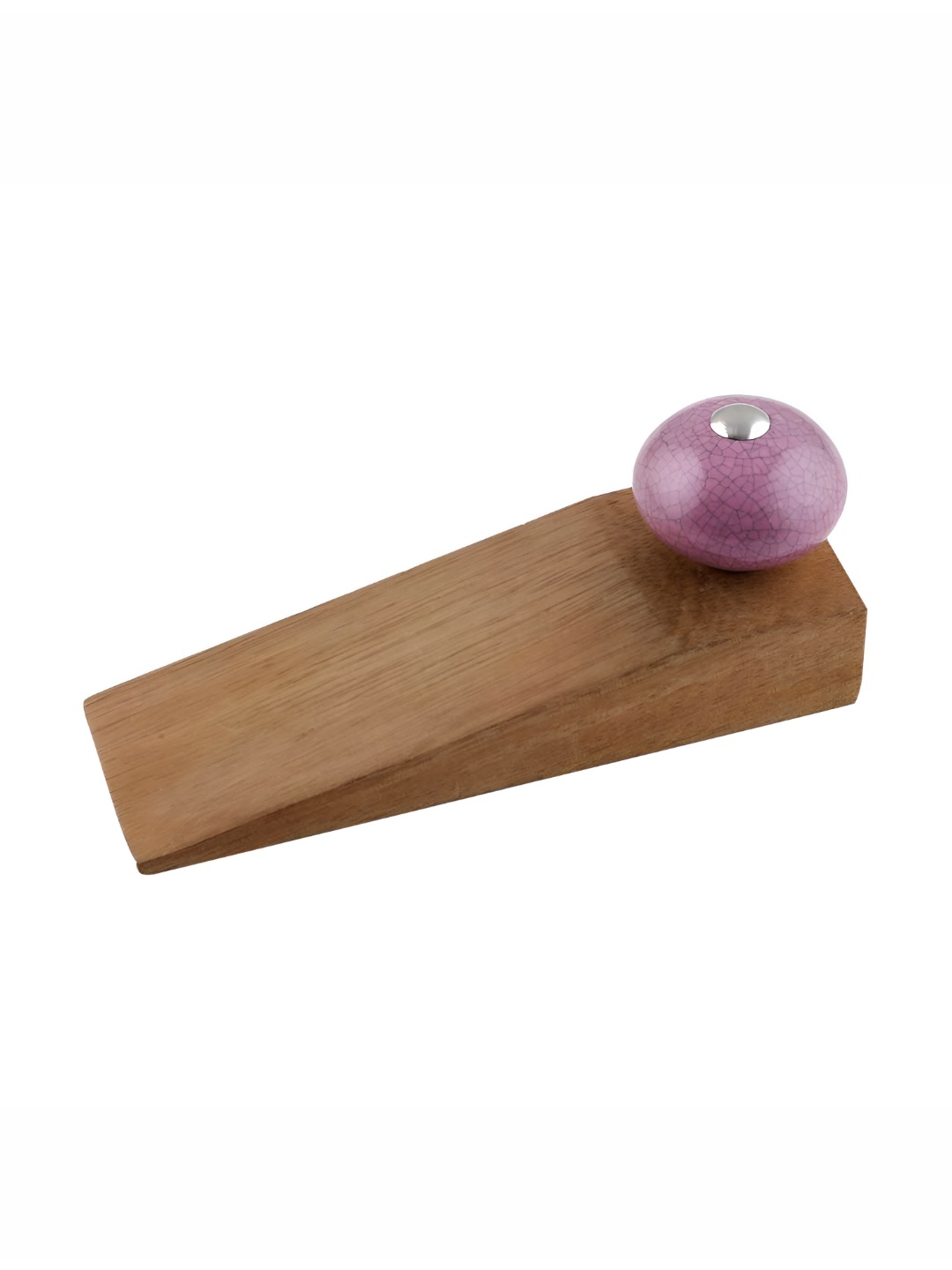 

Indianshelf Purple & Beige Crackle Door Stopper