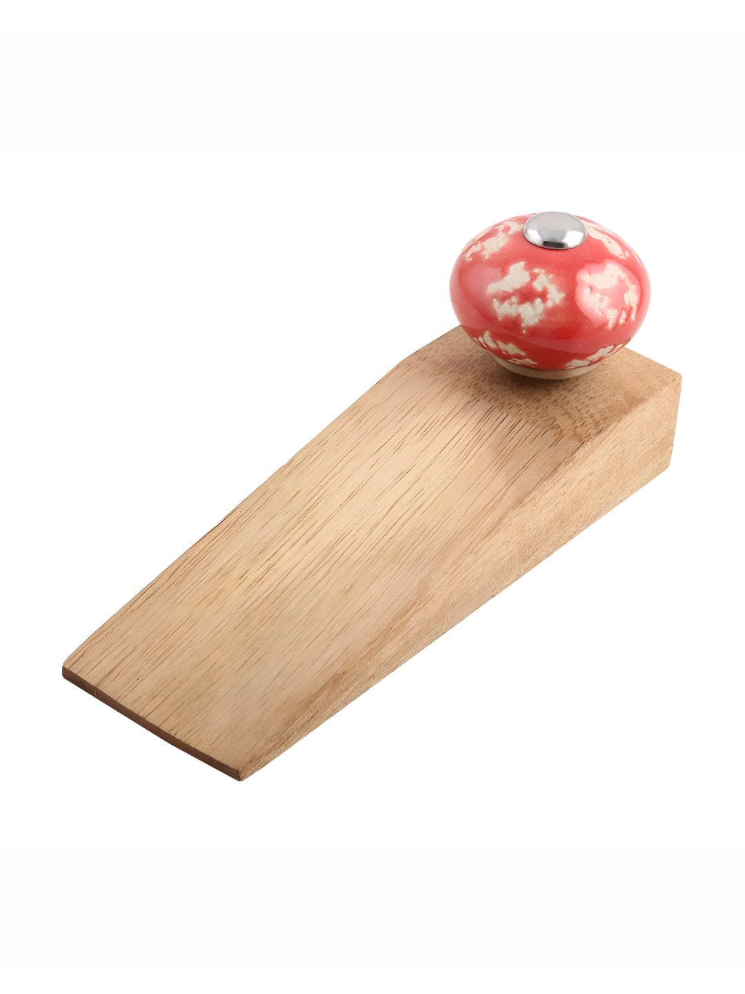 

Indianshelf Red & Beige Etched Door Stopper