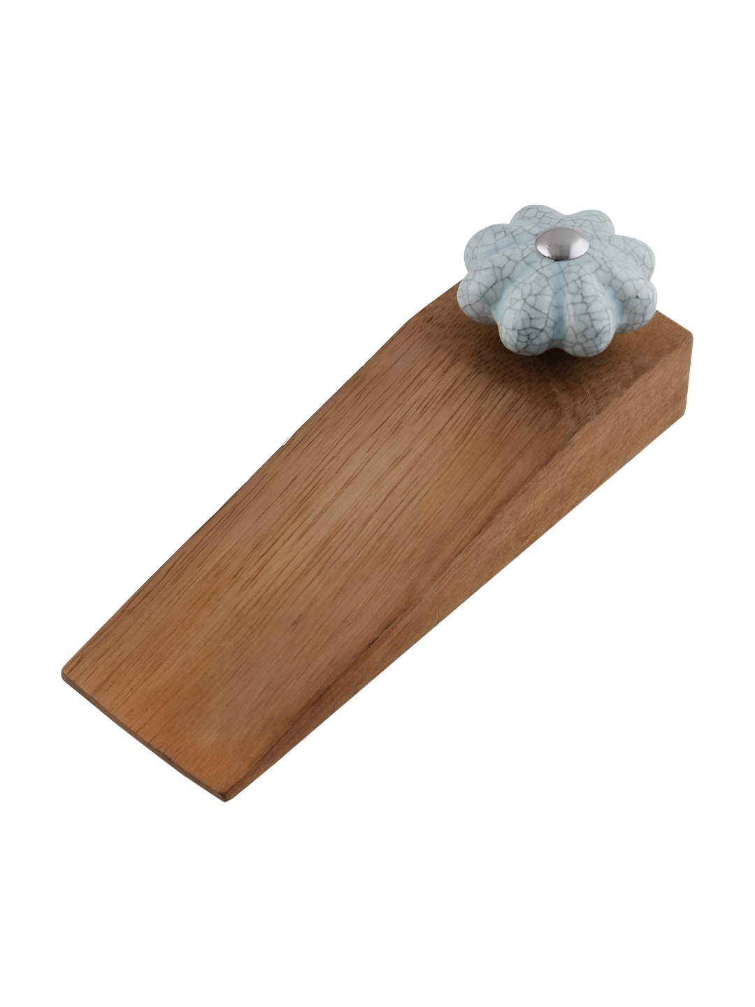 

Indianshelf Blue & Beige Crackle Door Stopper