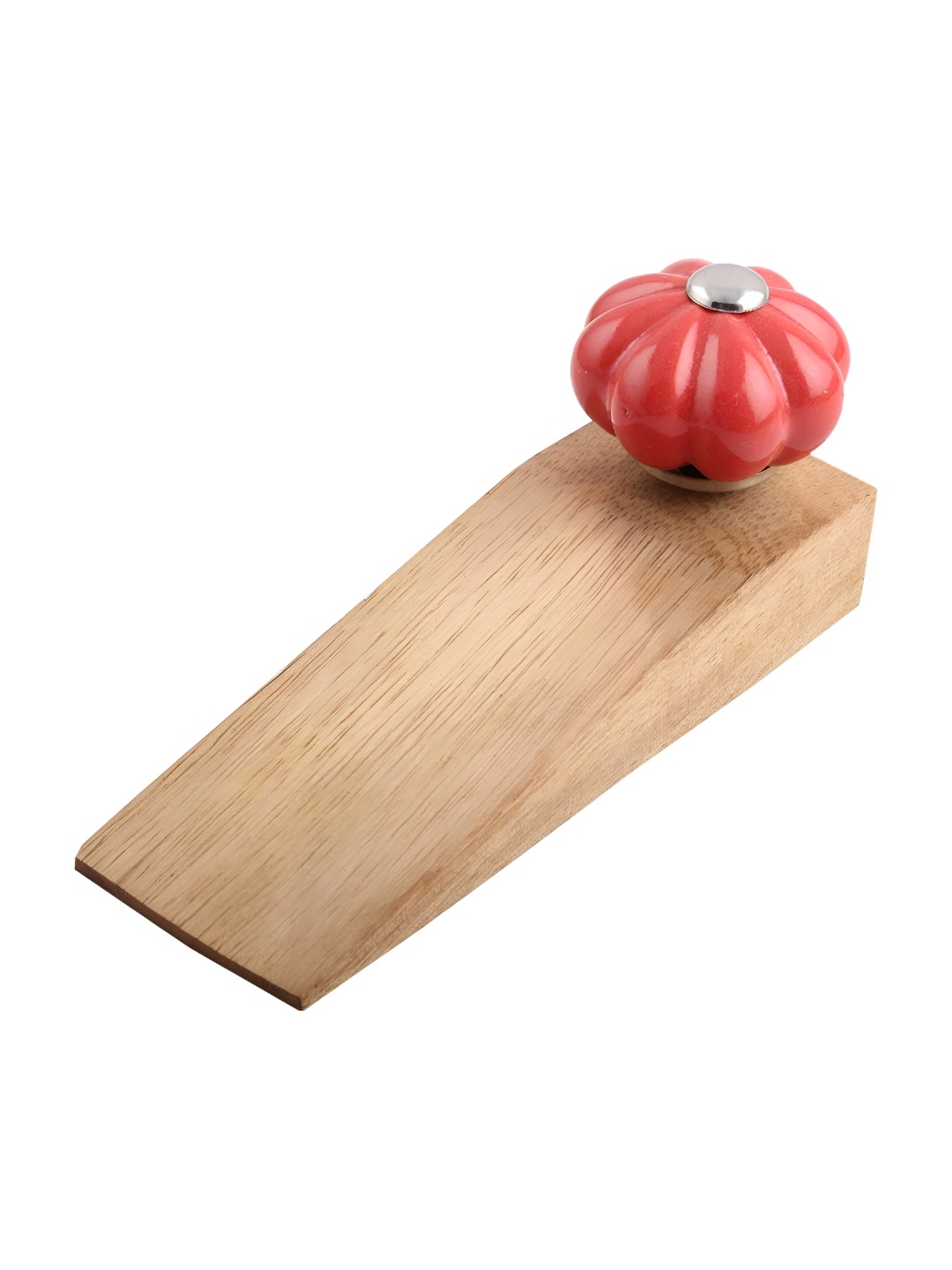 

Indianshelf Red & Beige Big Melon Door Stopper