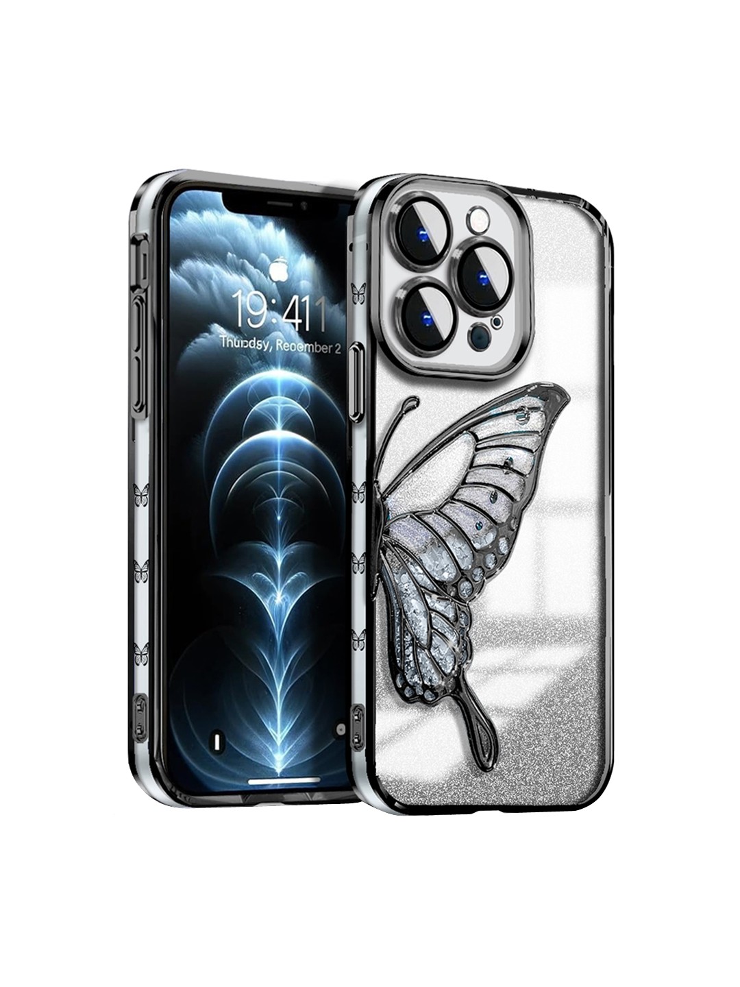 

Karwan Printed iPhone 11 Back Case Mobile Accessories, Black