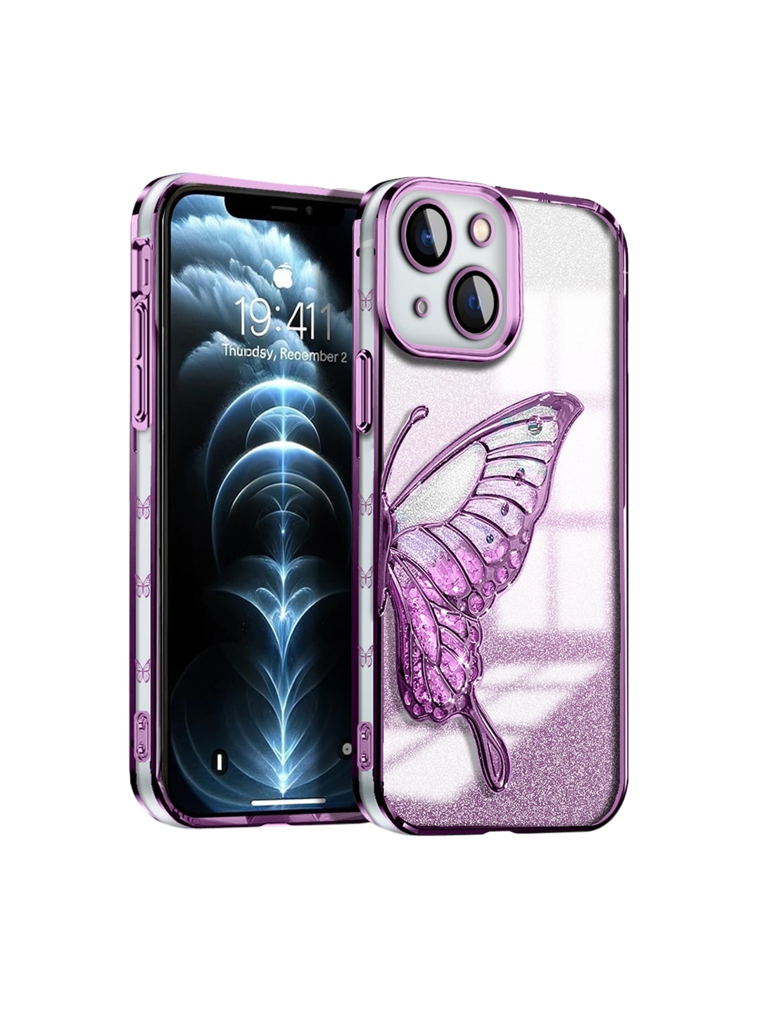

Karwan Printed iPhone 14 Back Case, Pink