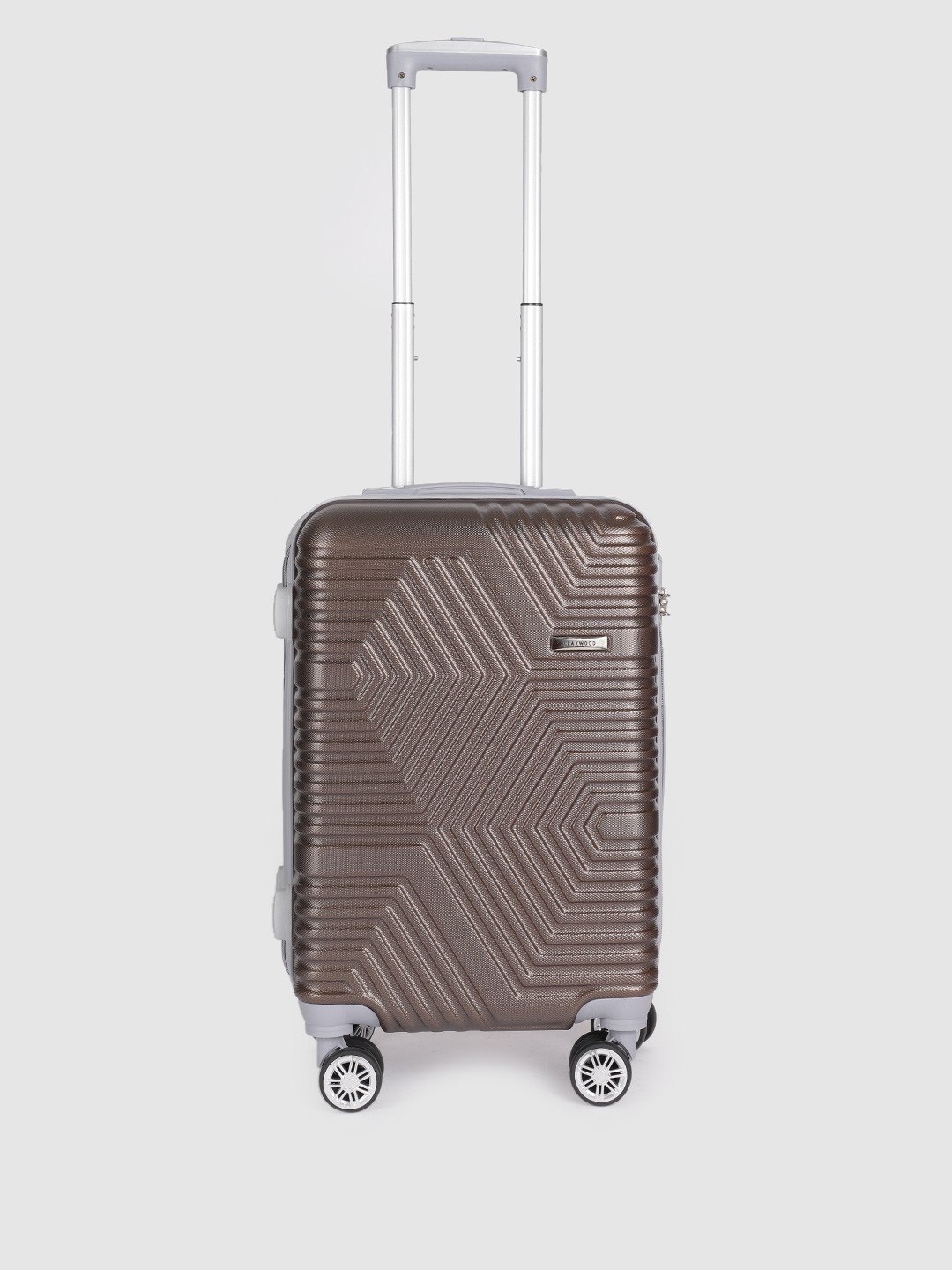 

Teakwood Leathers 360-Degree Rotation Hard-Sided Cabin-Sized Trolley Bag 32L, Brown