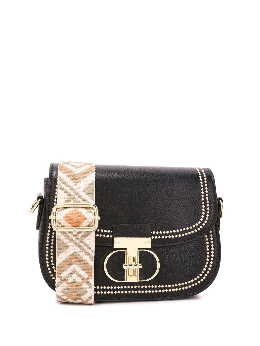 

London Rag Structured Sling Bag, Black