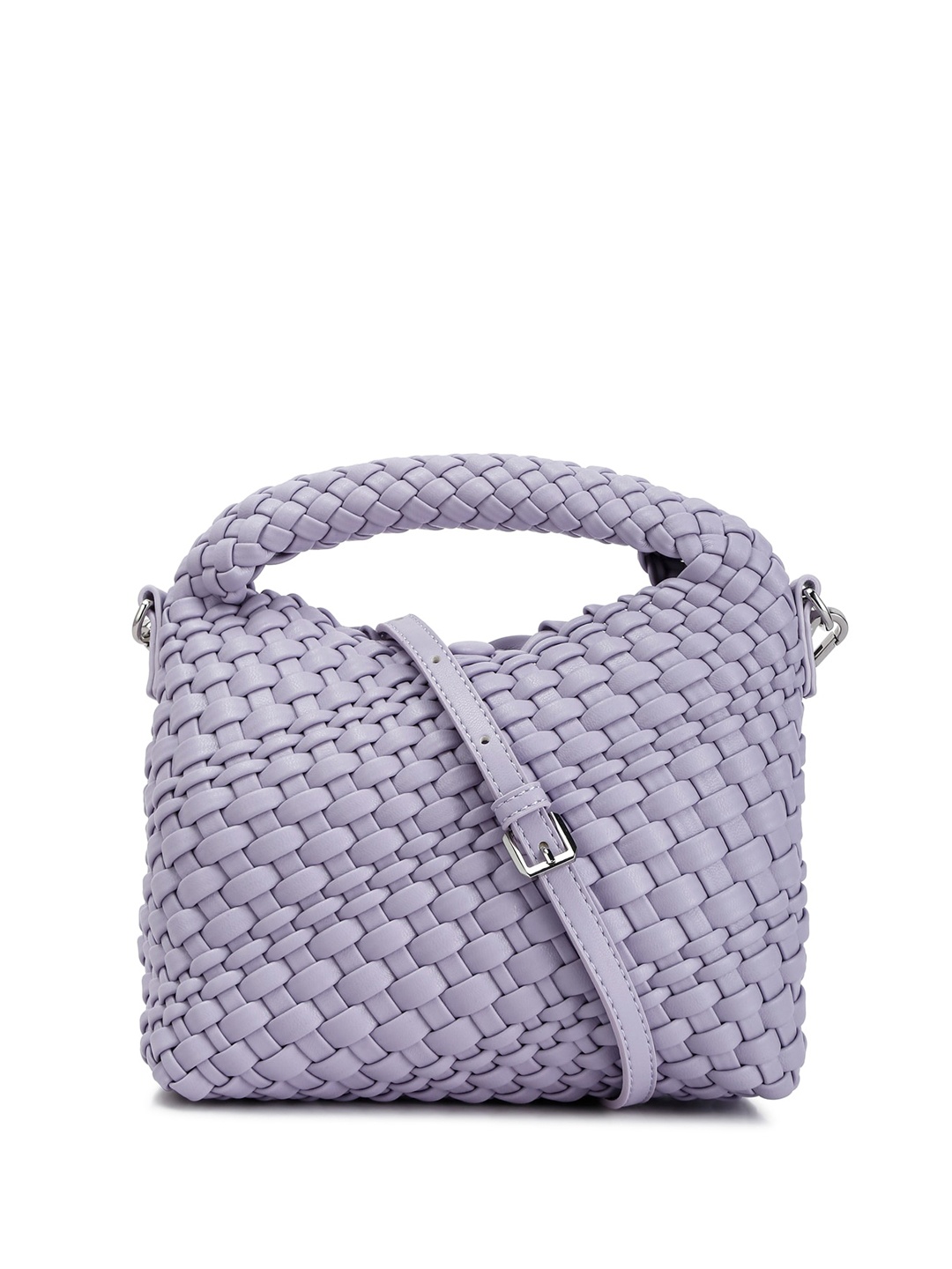 

London Rag Textured Structured Sling Bag, Purple