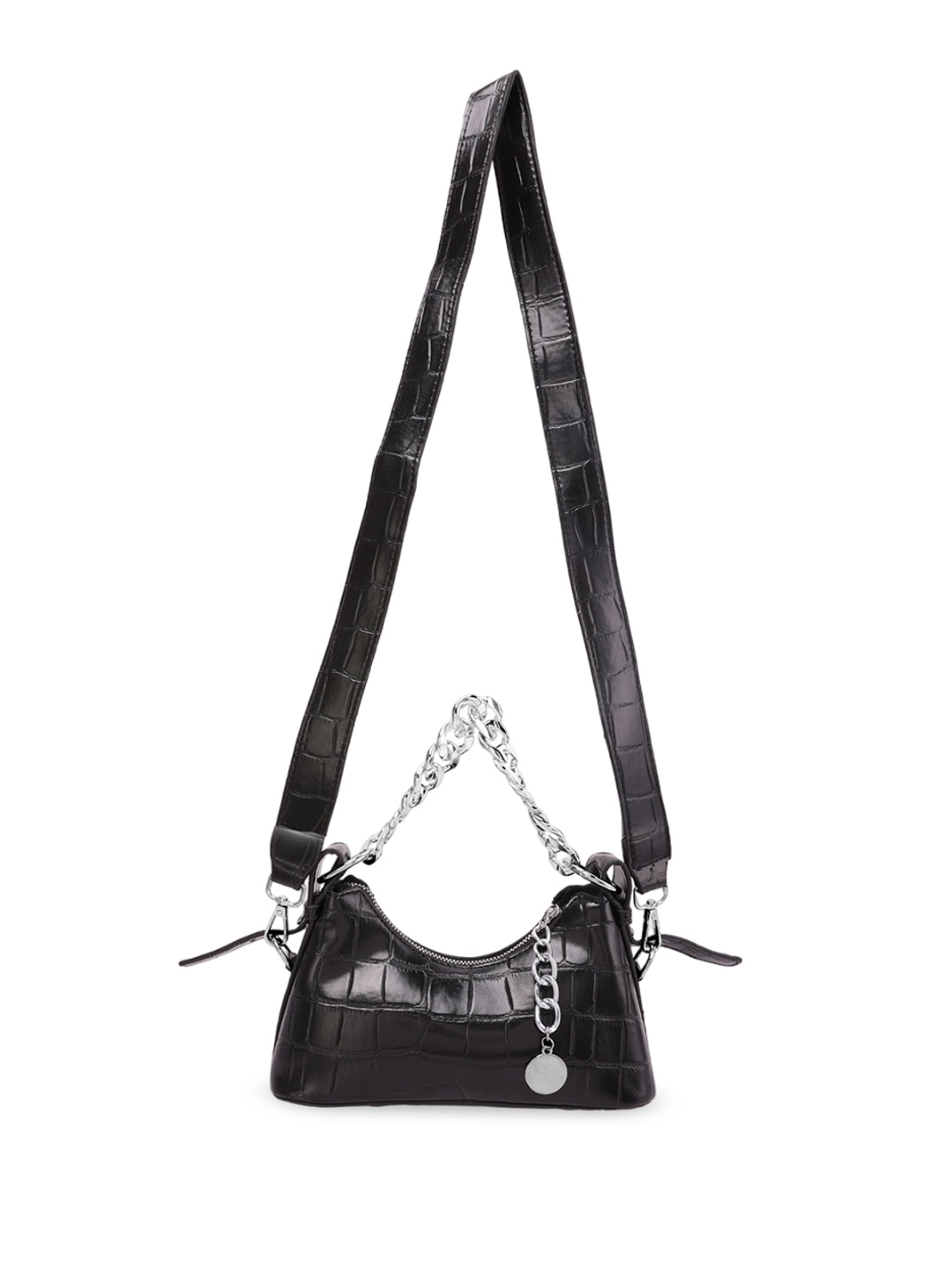 

London Rag Baguette Shoulder Bag, Black