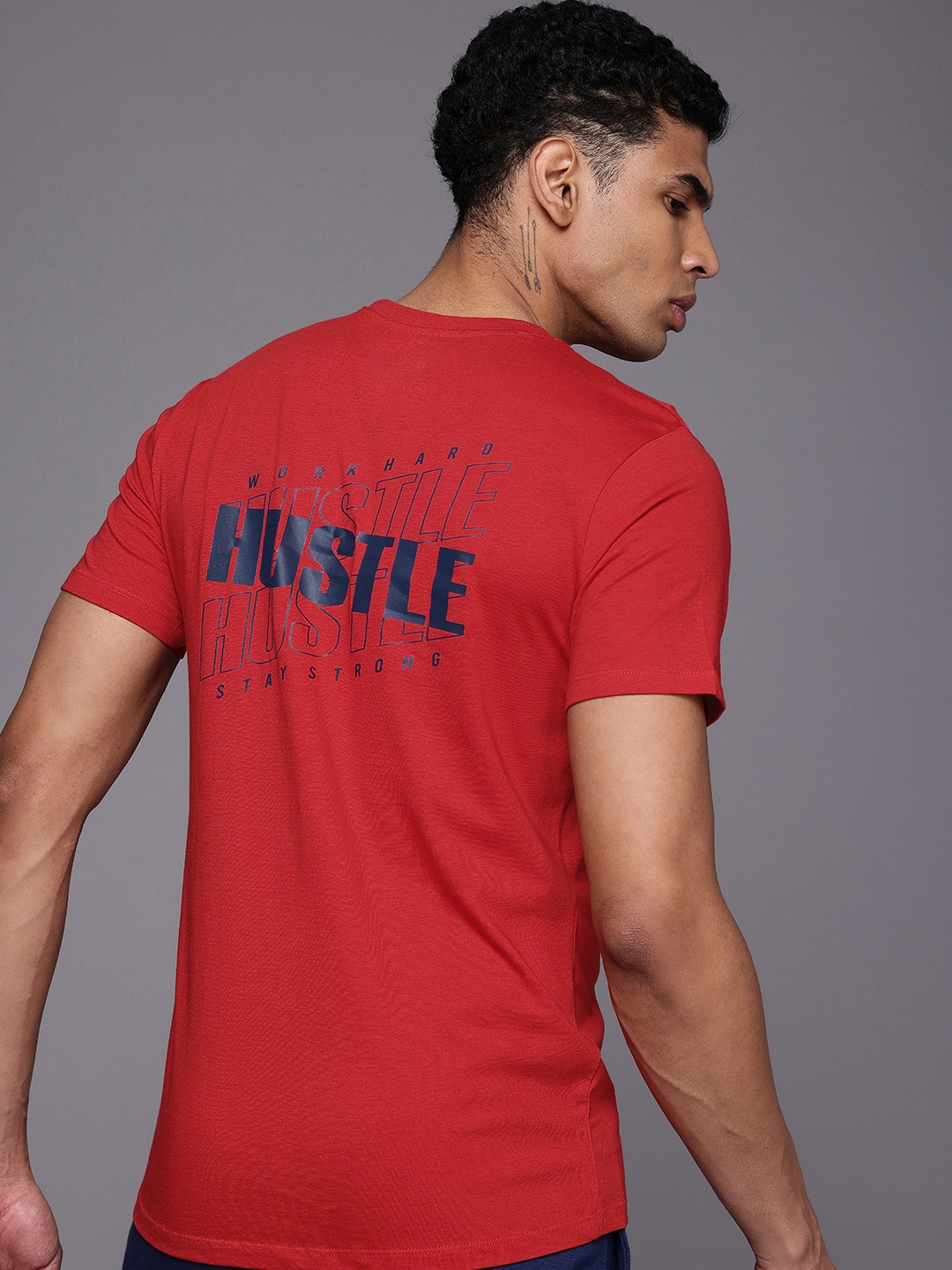 

HRX by Hrithik Roshan Men Typography Printed T-shirt, Red