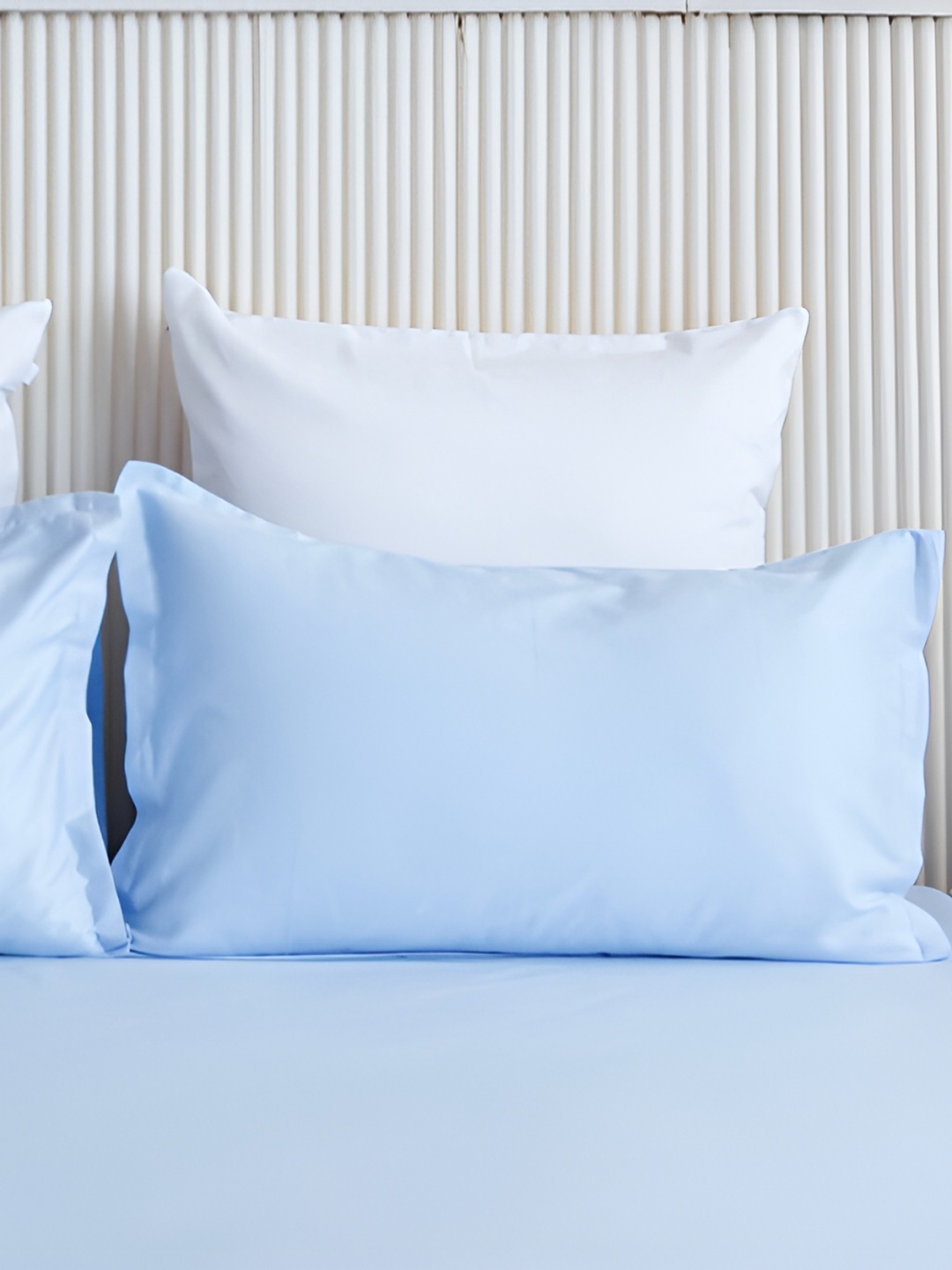 

HOMEMONDE Blue 2 Pieces Pure Cotton Rectangle Pillow Covers