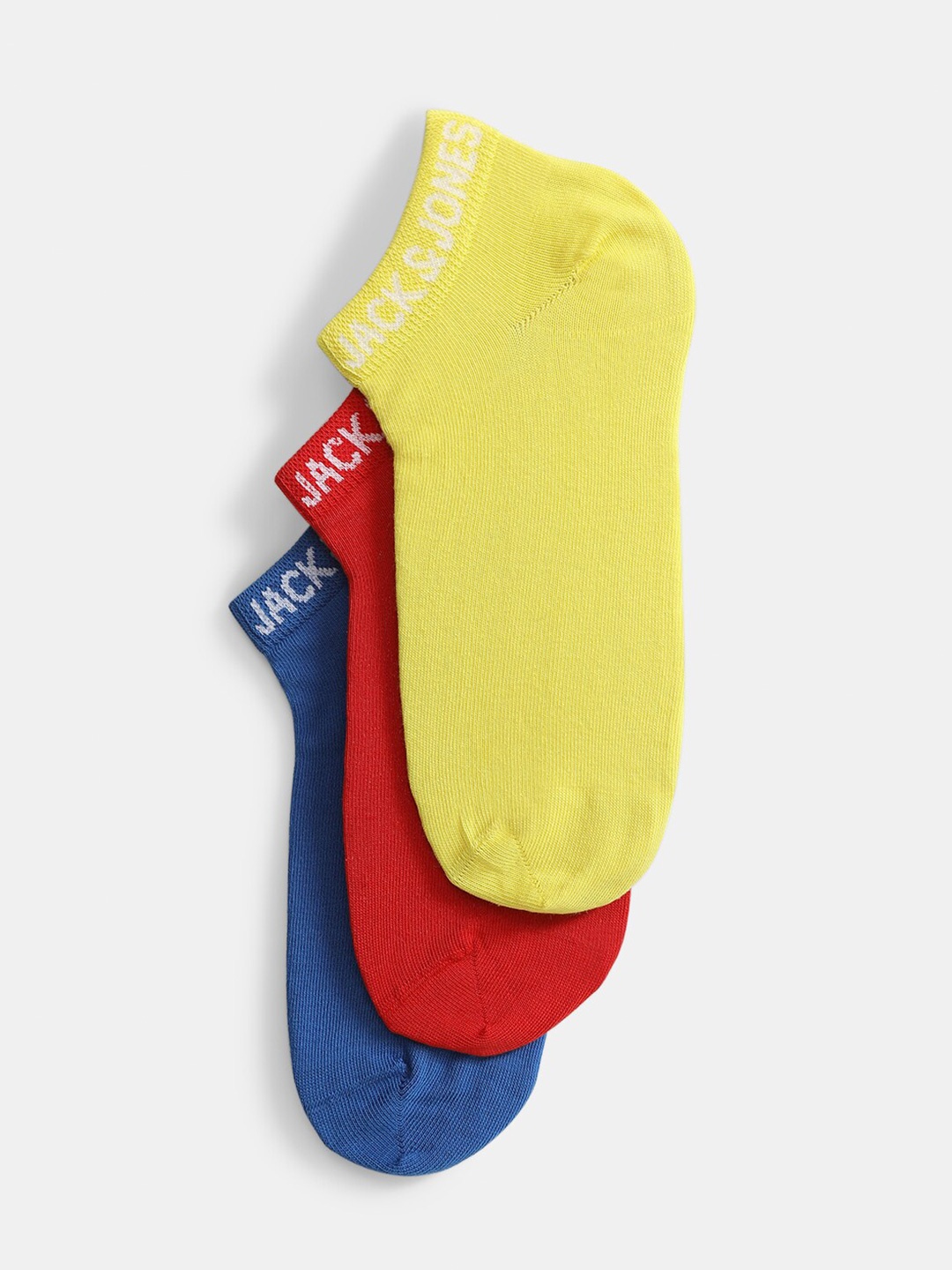 

Jack & Jones Men Pack Of 3 Ankle Length Socks, Blue