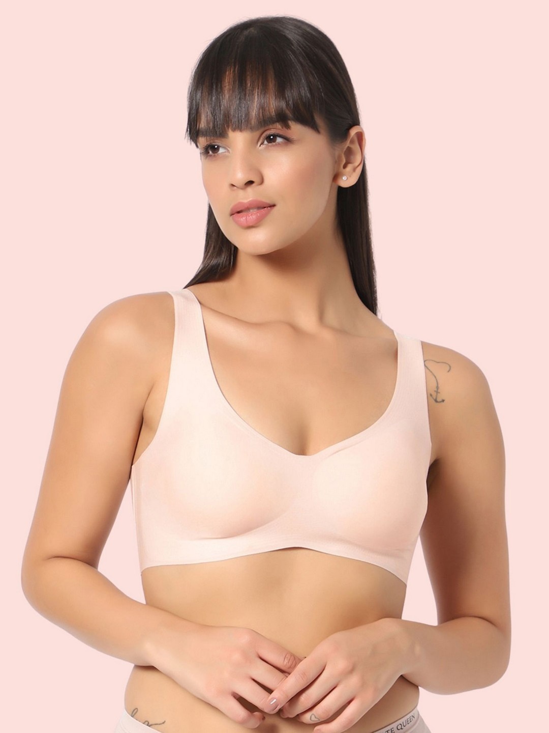 

INTIMATE QUEEN Full Coverage 360 Degree Support T-Shirt Bra, Pink