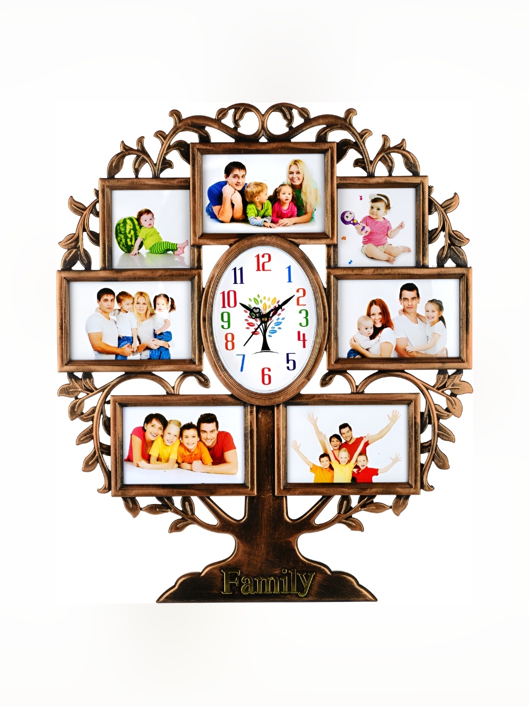 

Attractionz Beige & White Analogue Contemporary Oval Wall Clock