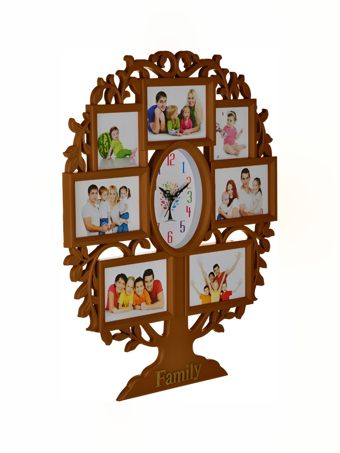 

Attractionz Beige & White Textured Contemporary Oval Shaped Wall Clock