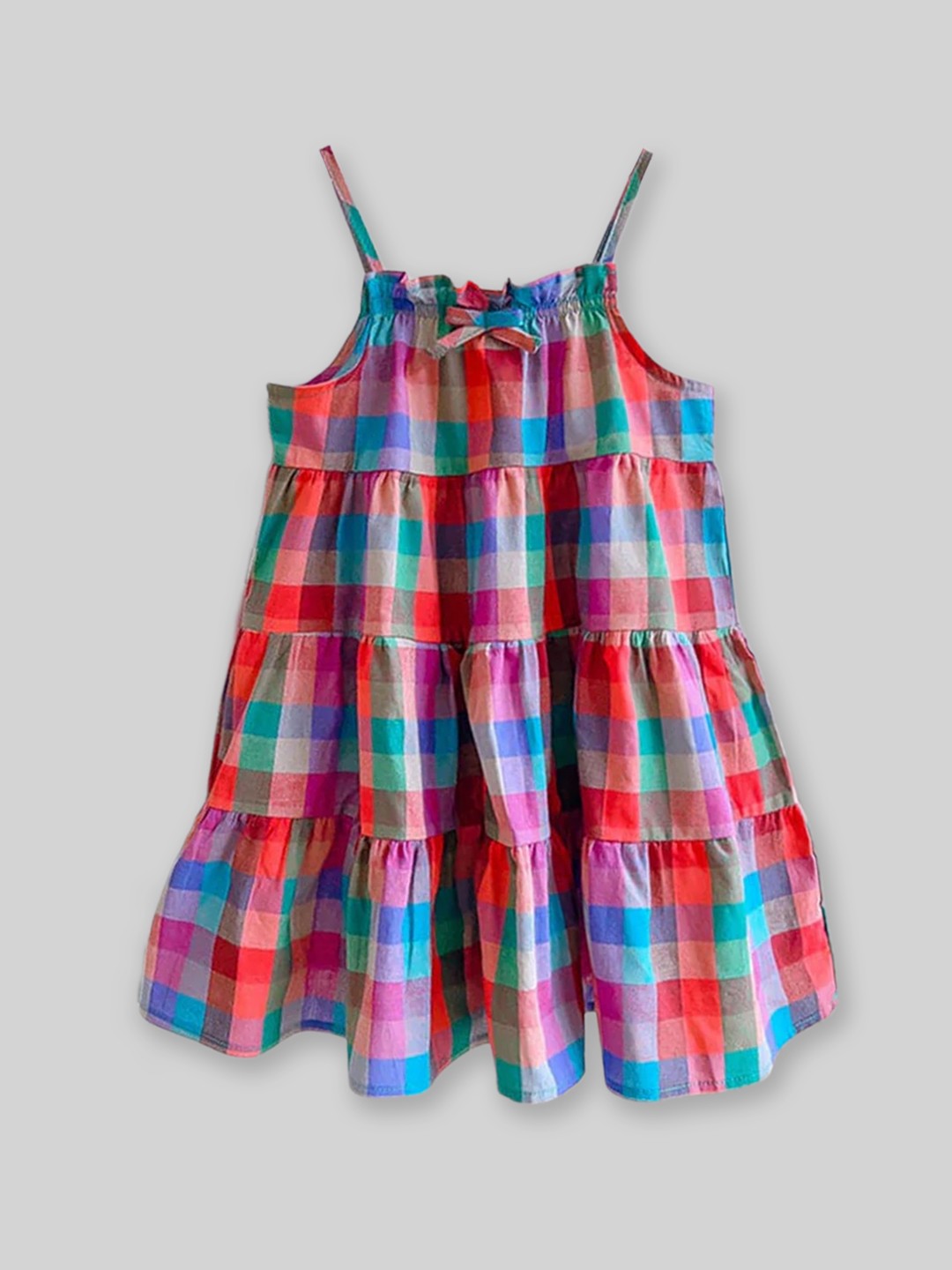 

INCLUD Checked A-Line Dress, Multi