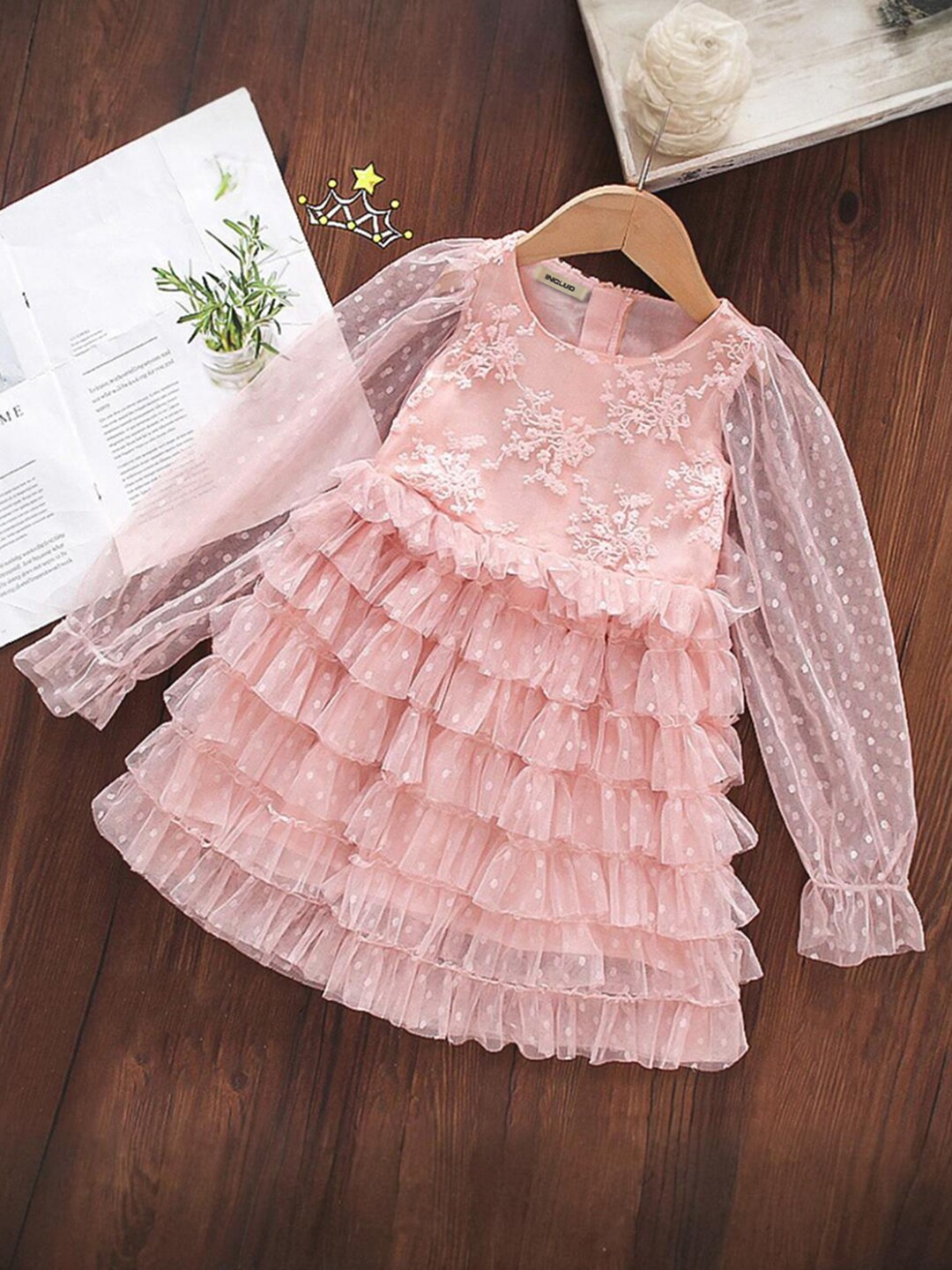 

INCLUD Fit & Flare Dress, Pink