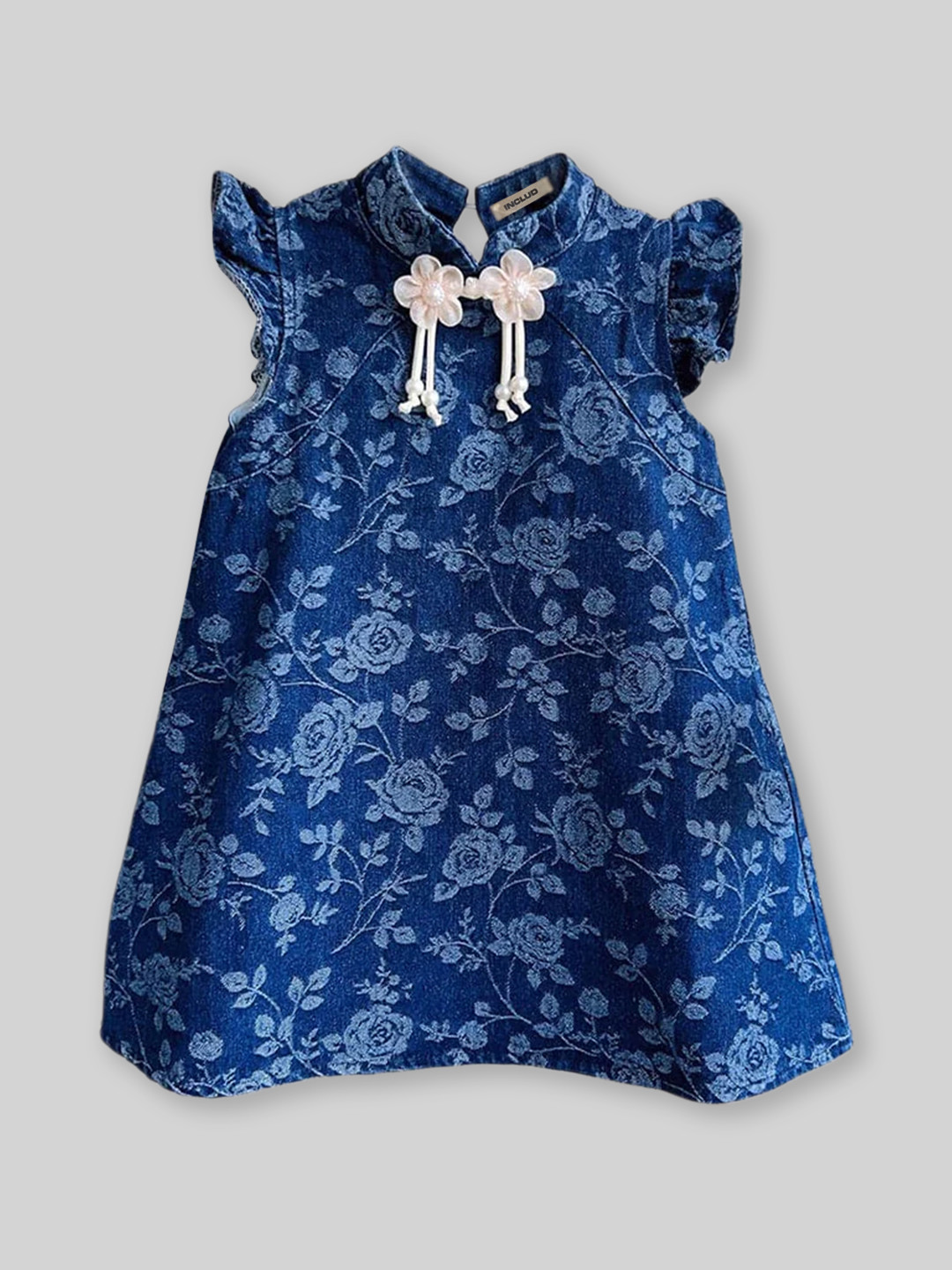 

INCLUD Floral Print Fit & Flare Dress, Blue