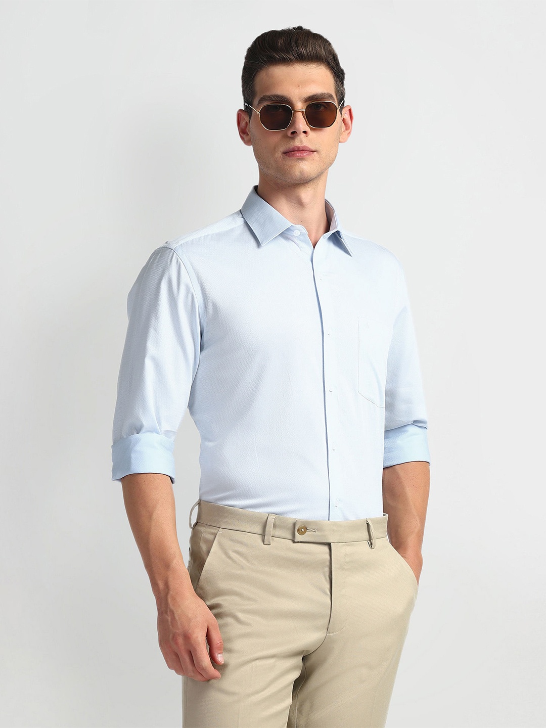 

Arrow Men Opaque Formal Shirt, Blue