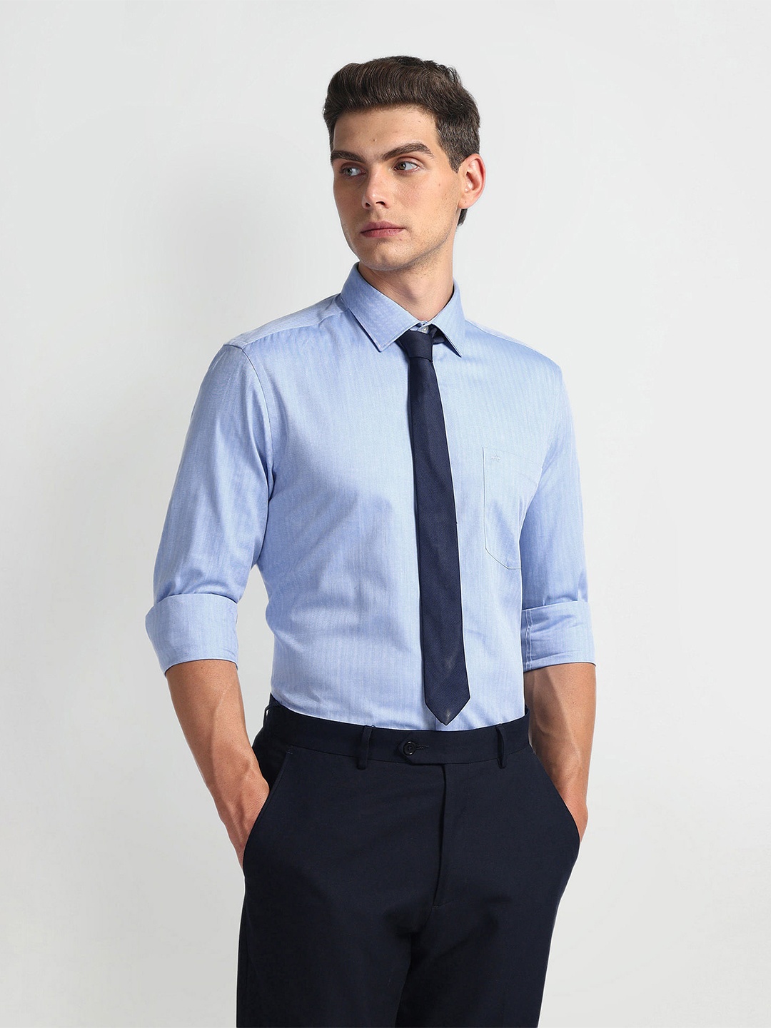 

Arrow Men Opaque Cotton Formal Shirt, Blue