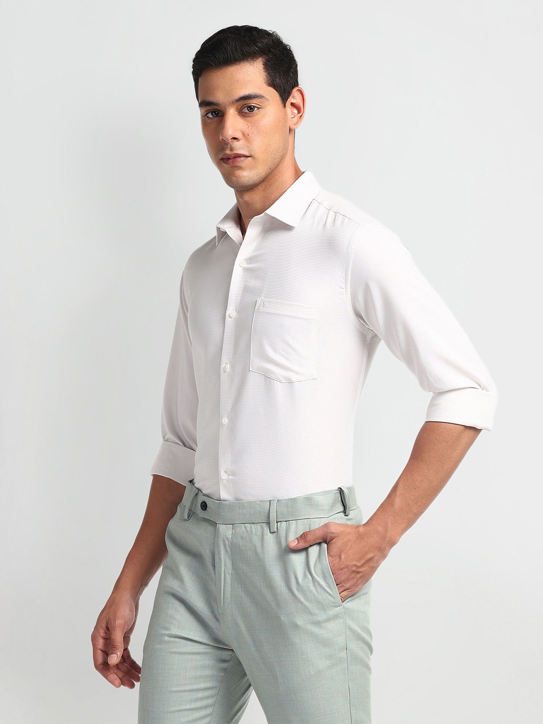 

Arrow Men Slim Fit Opaque Formal Shirt, Beige