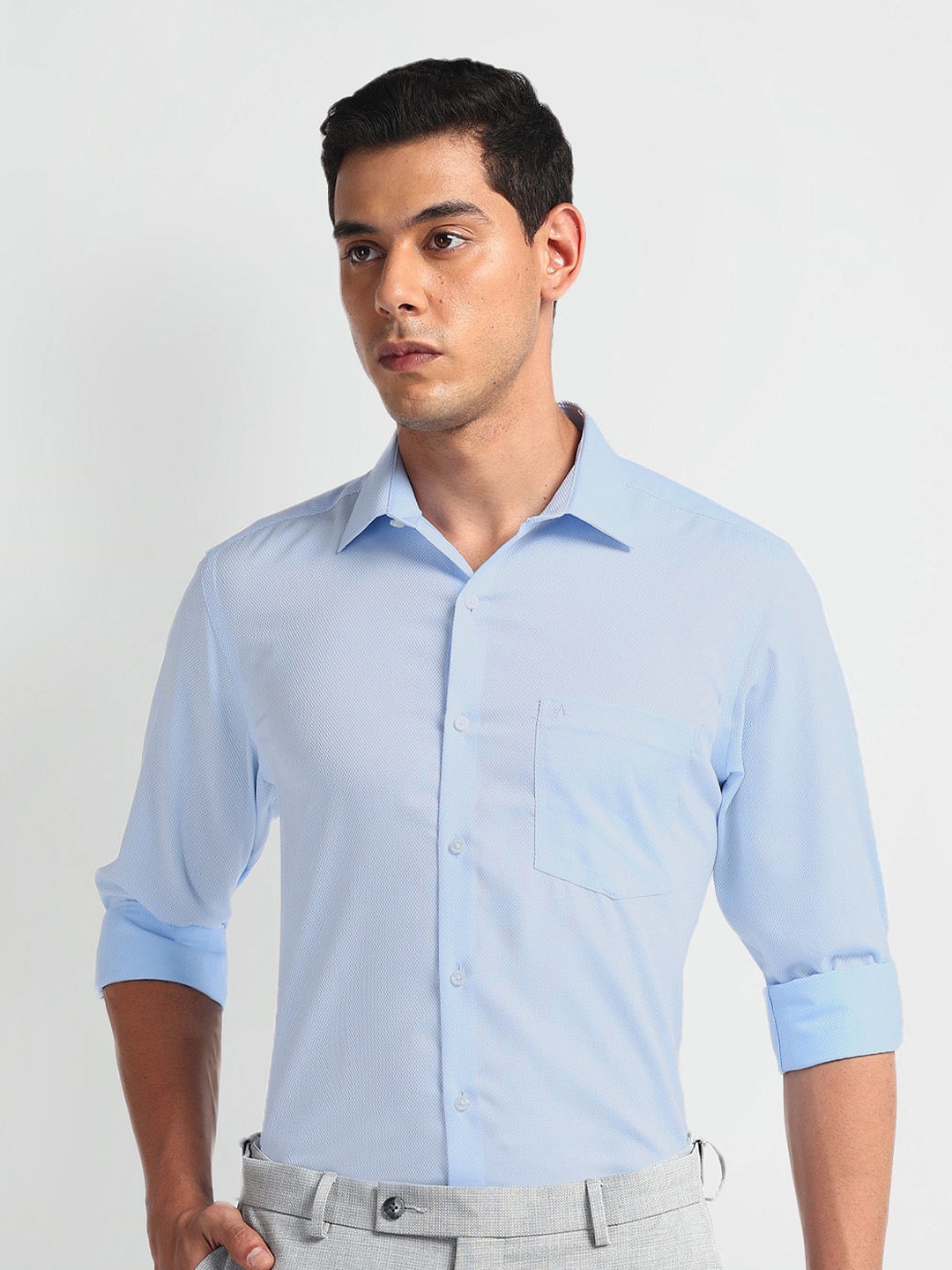 

Arrow Men Opaque Autopress Formal Shirt, Blue