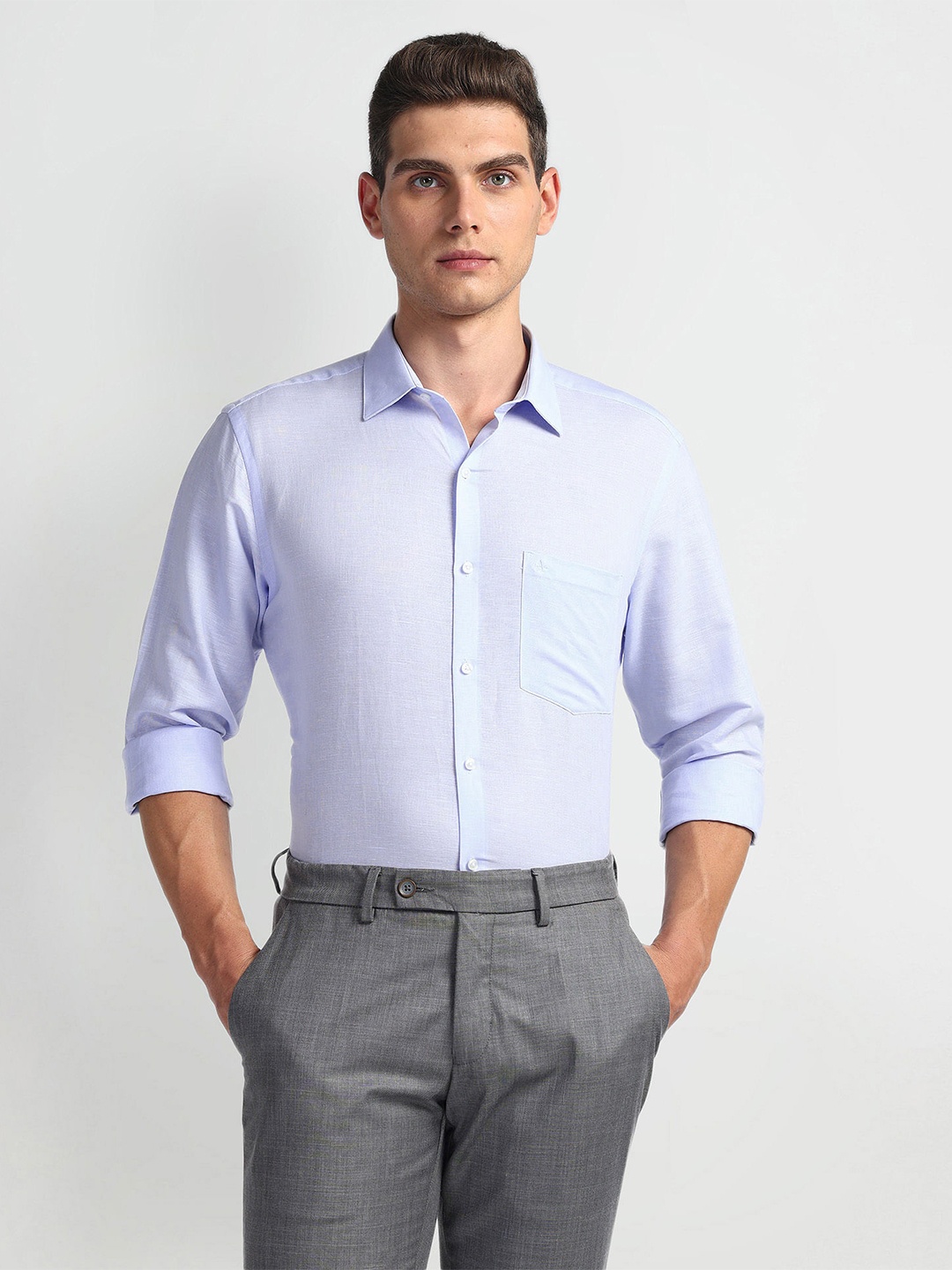 

Arrow Men Opaque Formal Shirt, Blue