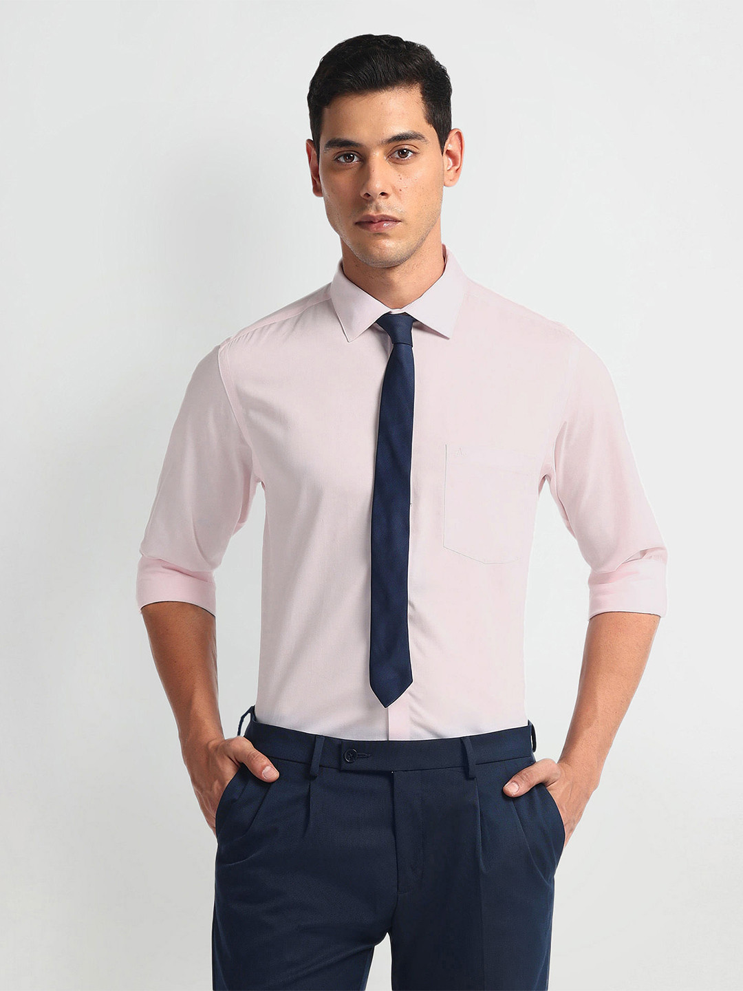 

Arrow Men Opaque Autopress Formal Shirt, Pink