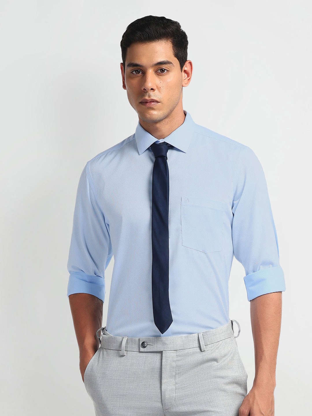 

Arrow Men Opaque Cotton Formal Shirt, Blue