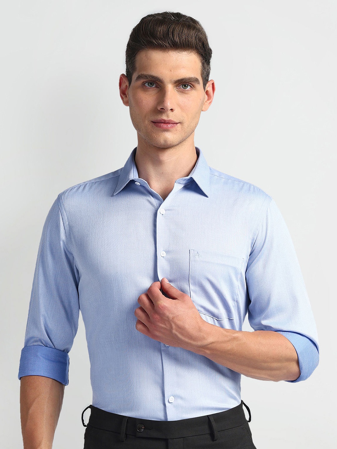 

Arrow Men Opaque Striped Formal Shirt, Blue