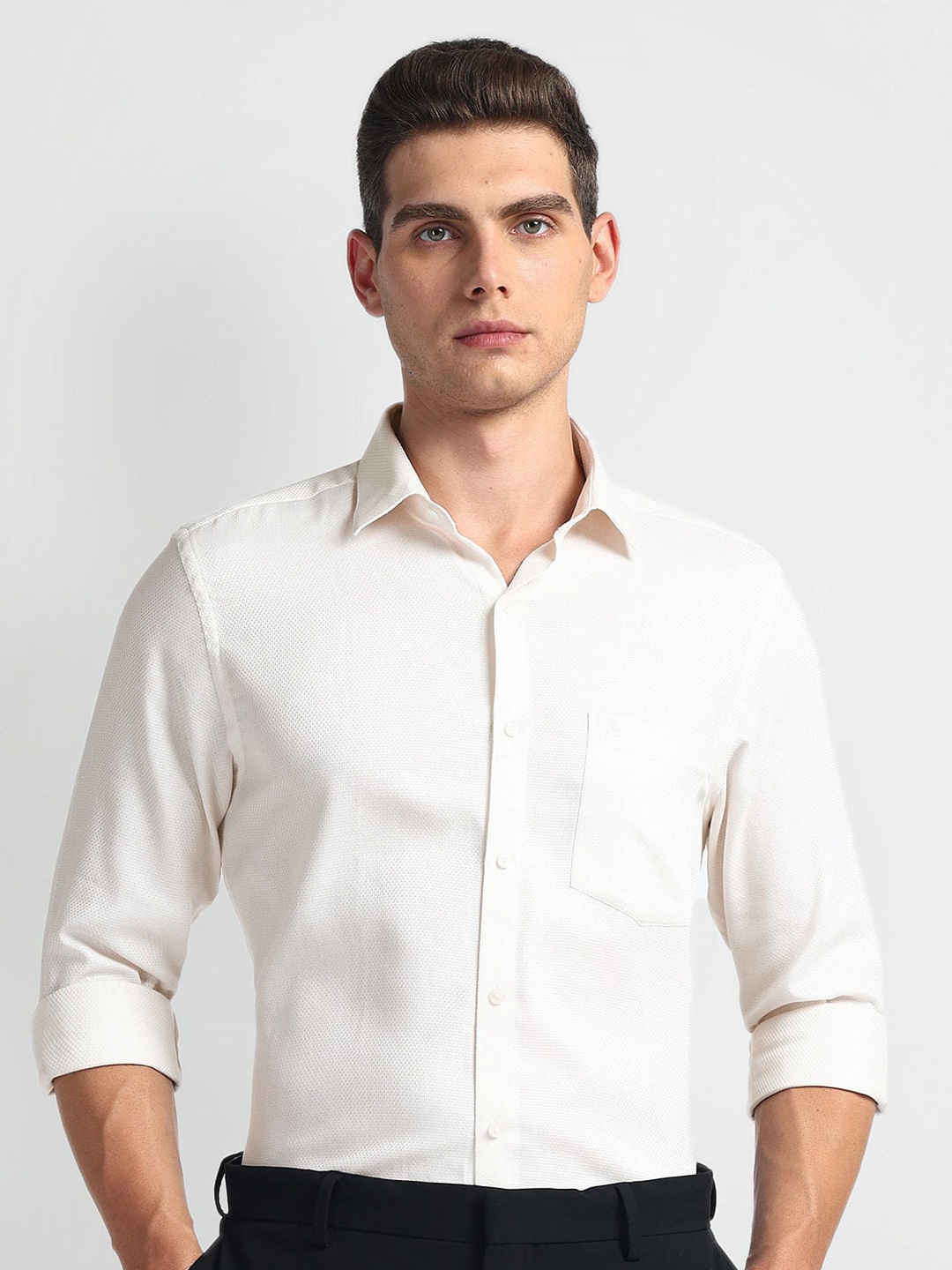 

Arrow Men Opaque Formal Shirt, Off white