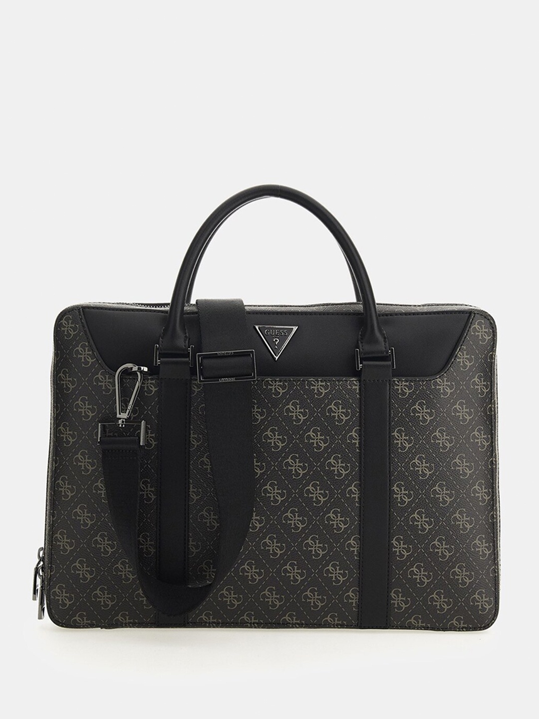 

GUESS Men Printed Laptop Bag, Black