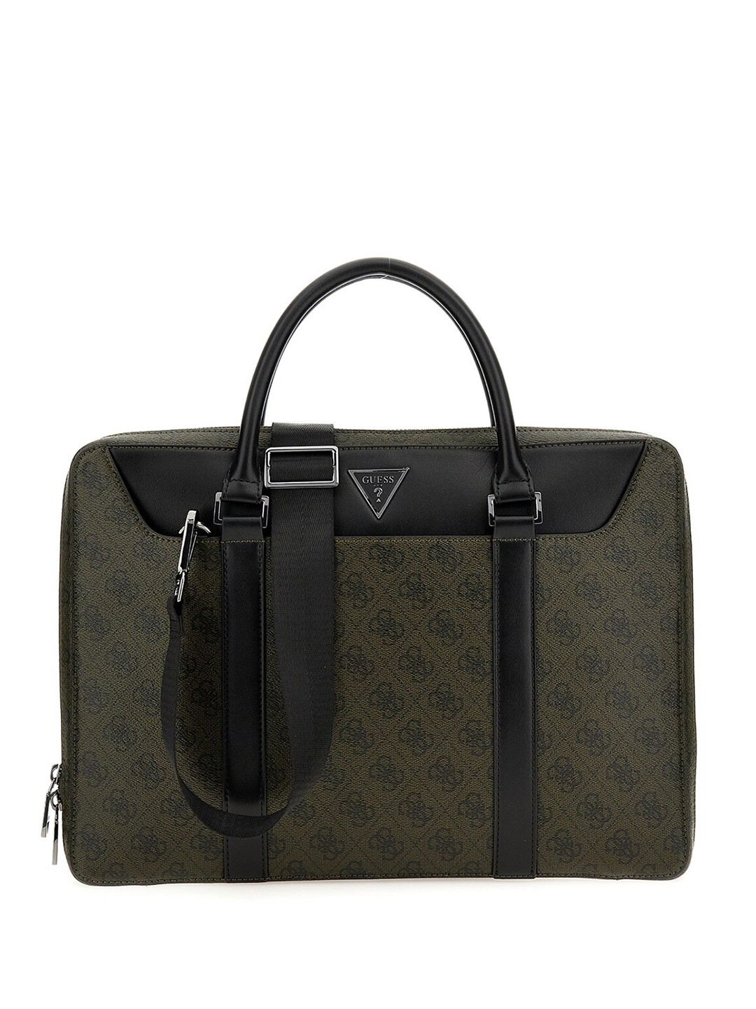

GUESS Men Printed Laptop Bag, Green