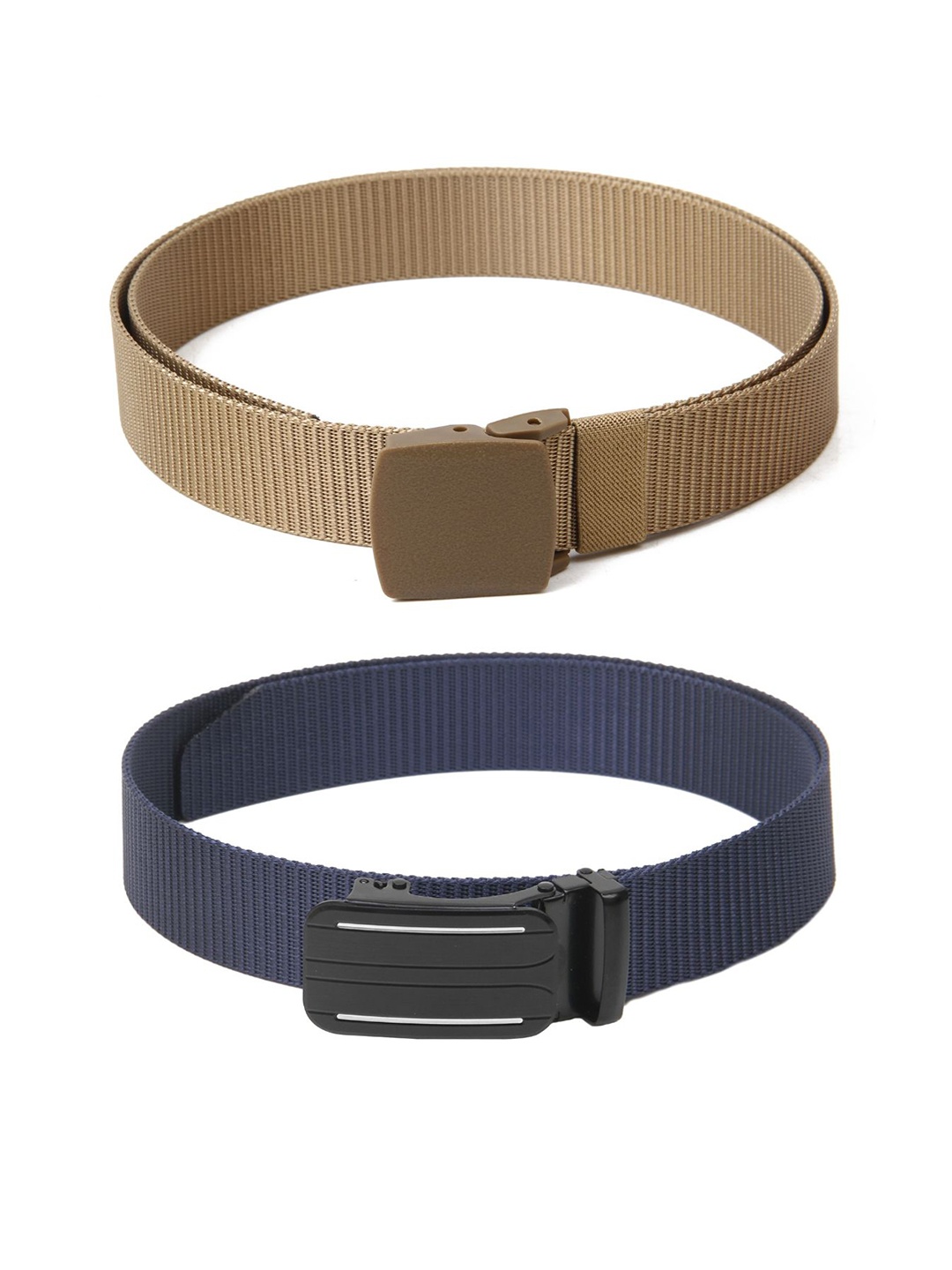 

Calvadoss Girls Set of 2 Textured Belt, Beige