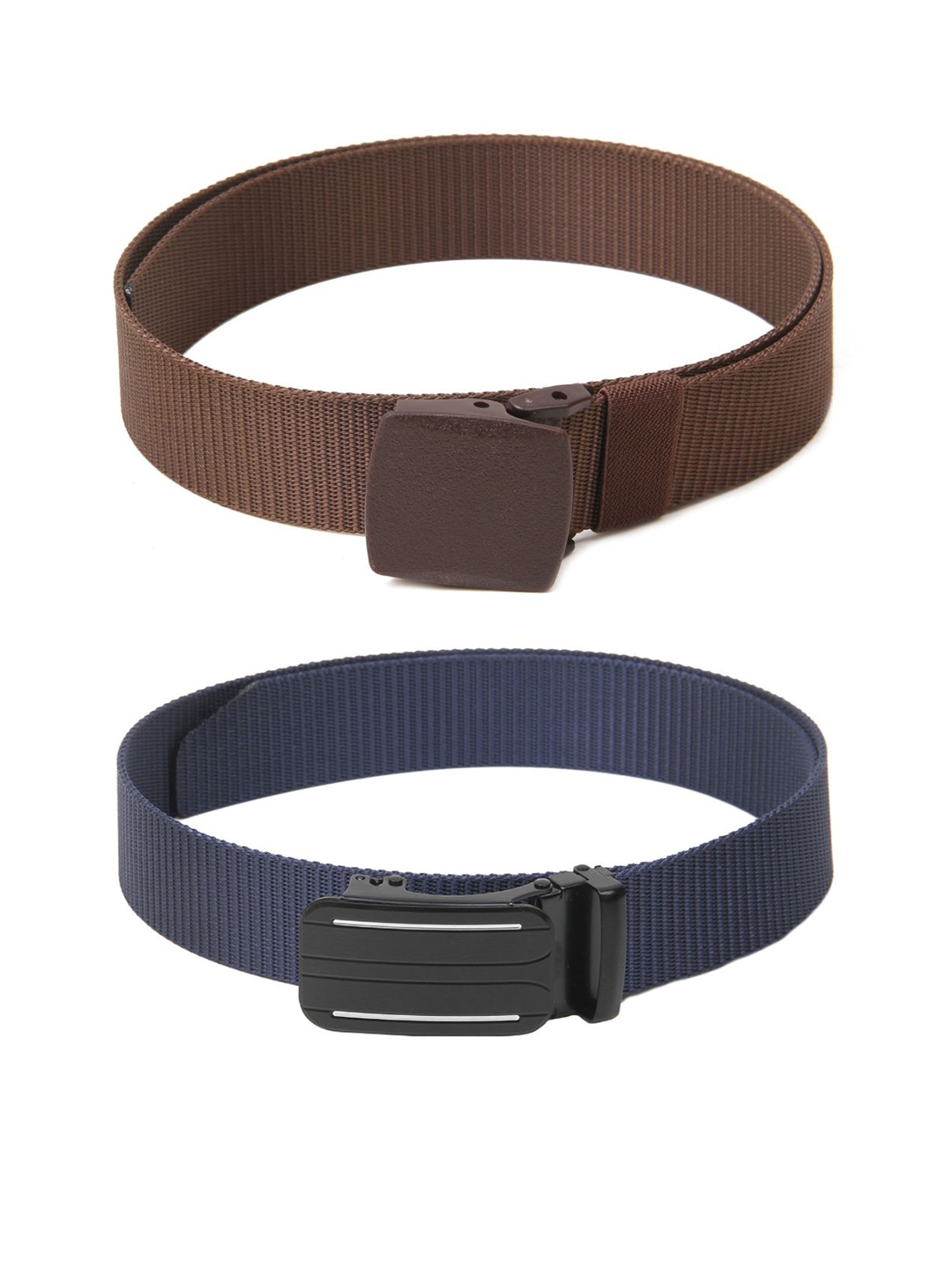

Calvadoss Girls Set of 2 Textured Belts, Brown