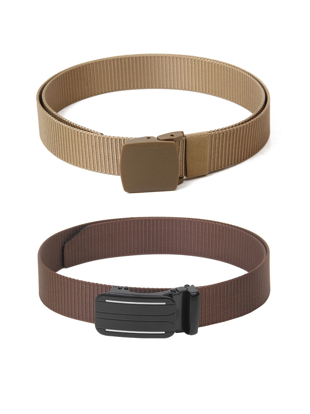 

Calvadoss Girls Set Of 2 Textured Canvas Belt, Beige