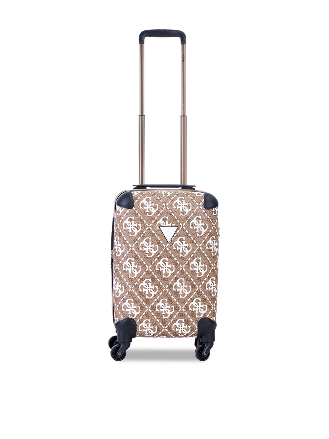 

GUESS Printed Soft-Sided Medium Trolley Suitcase, Brown