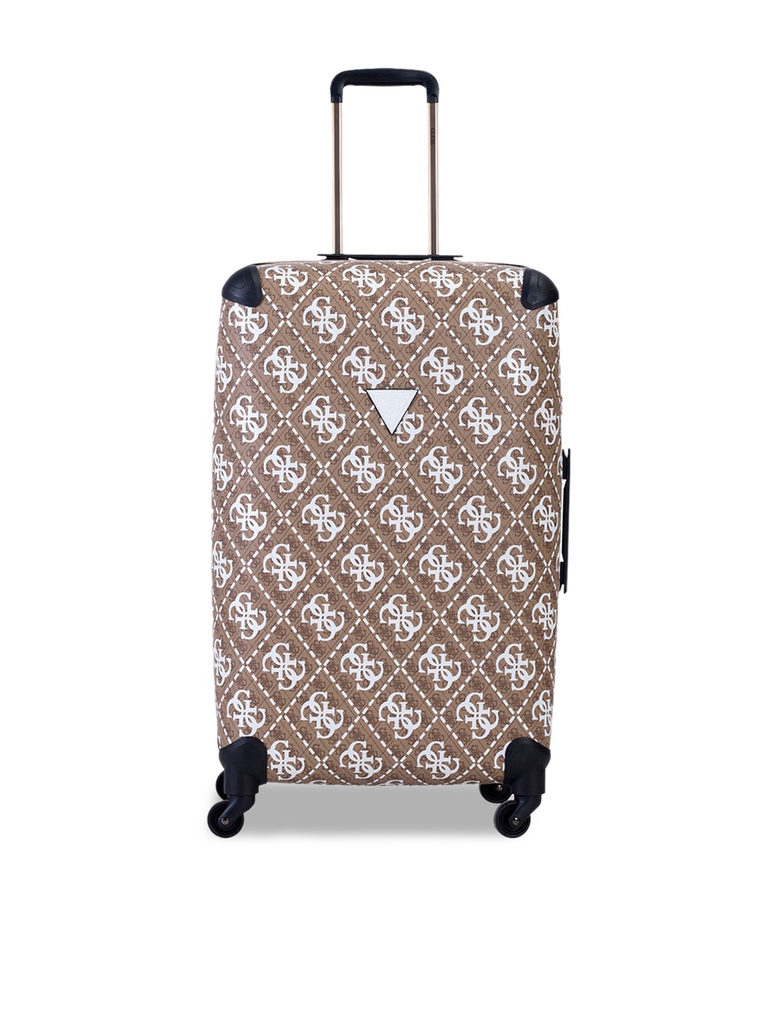 

GUESS Printed Soft Sided Medium Tolley Suitcase, Brown