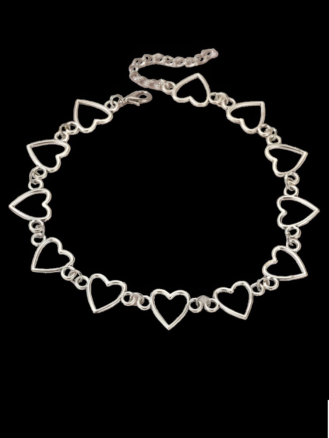 

Goho Heart-Shaped Necklace, Silver