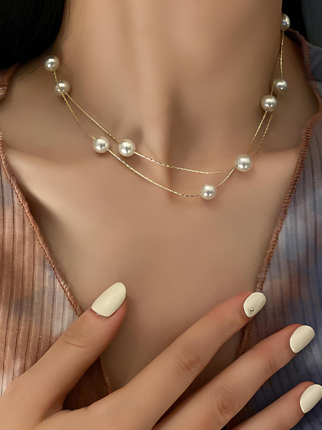

Goho Layered Necklace, Gold