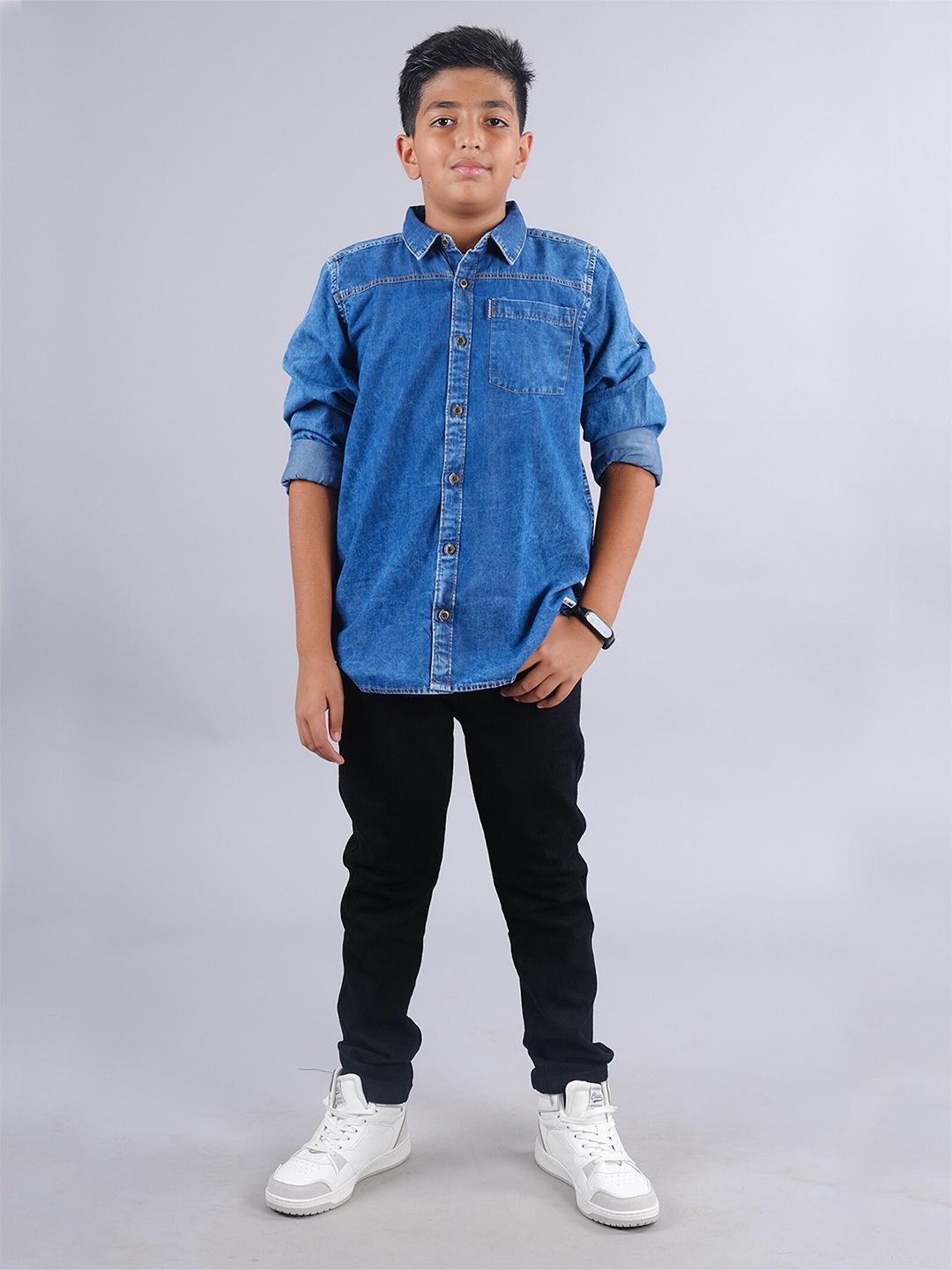 

KiddoPanti Boys Shirt with Trouser, Navy blue