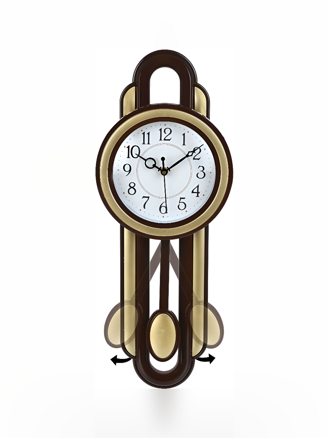 

Attractionz Gold-Toned Wall Clock
