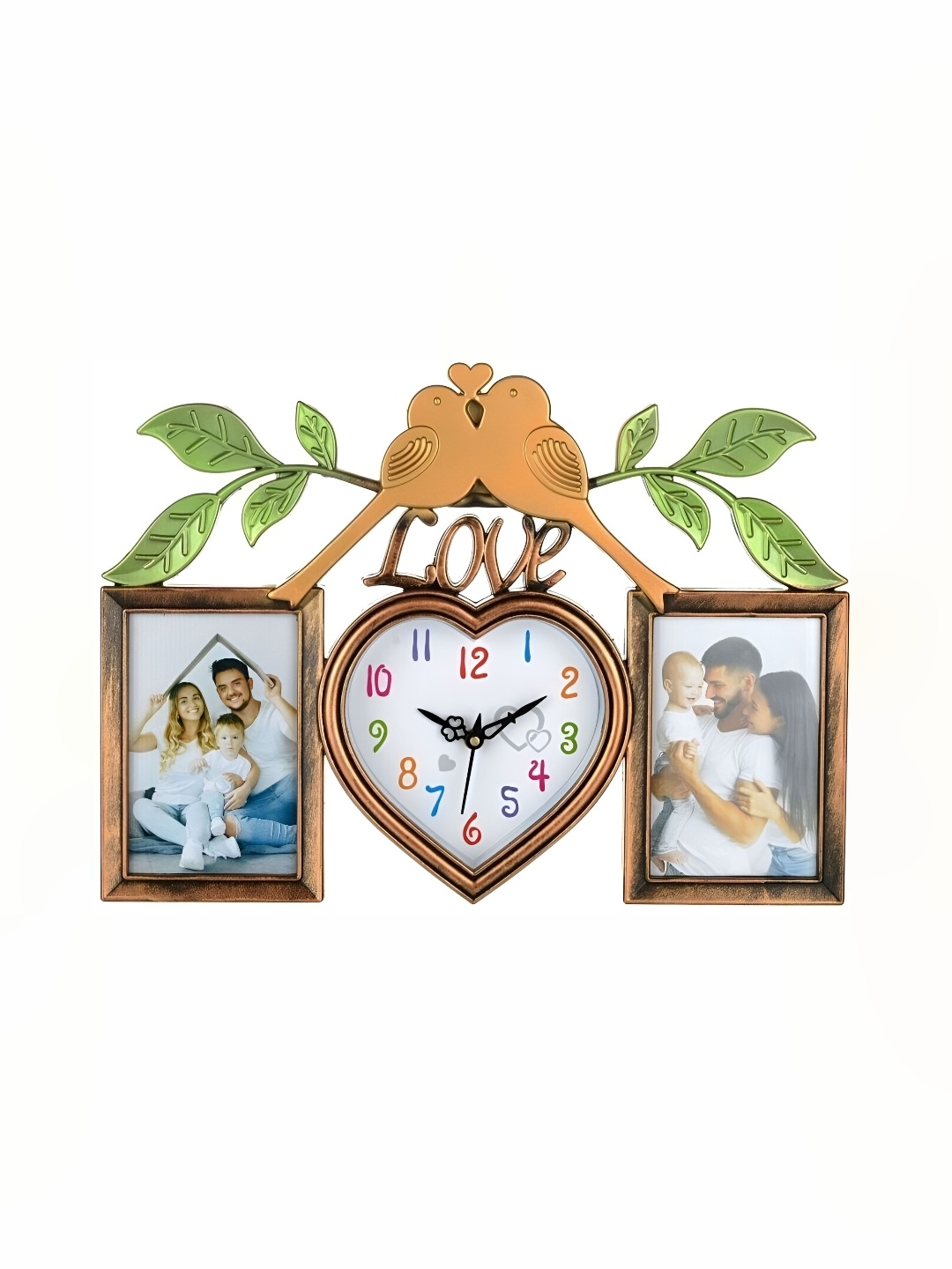 

Attractionz Multicoloured Bird Shaped Wall Clock, Multi