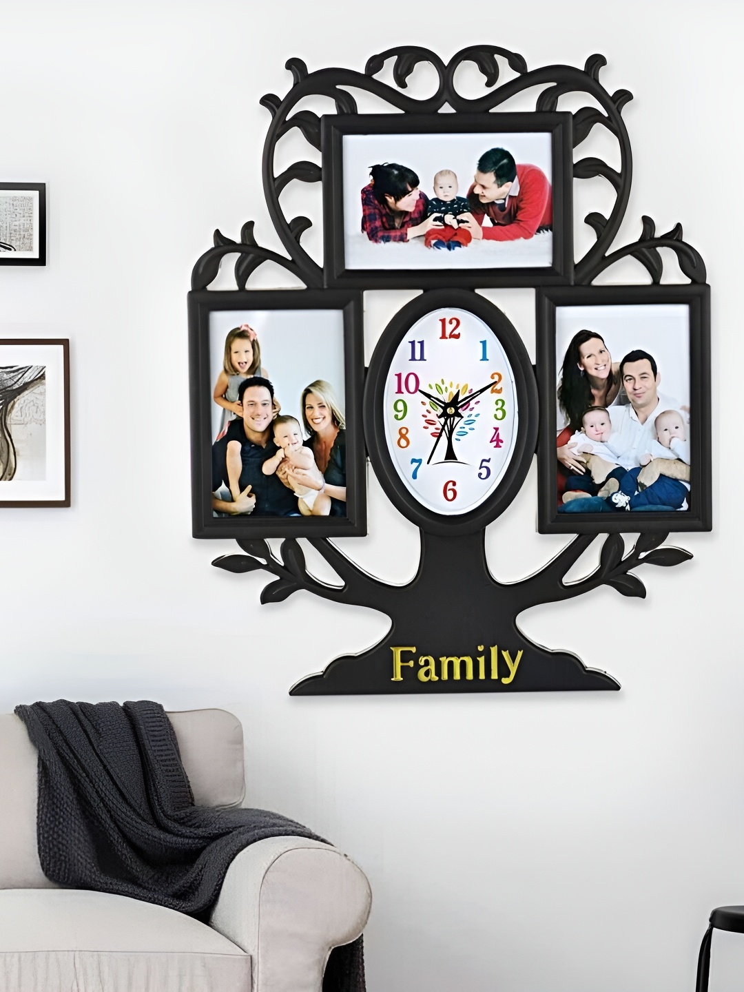 

Attractionz Black Wall Clock