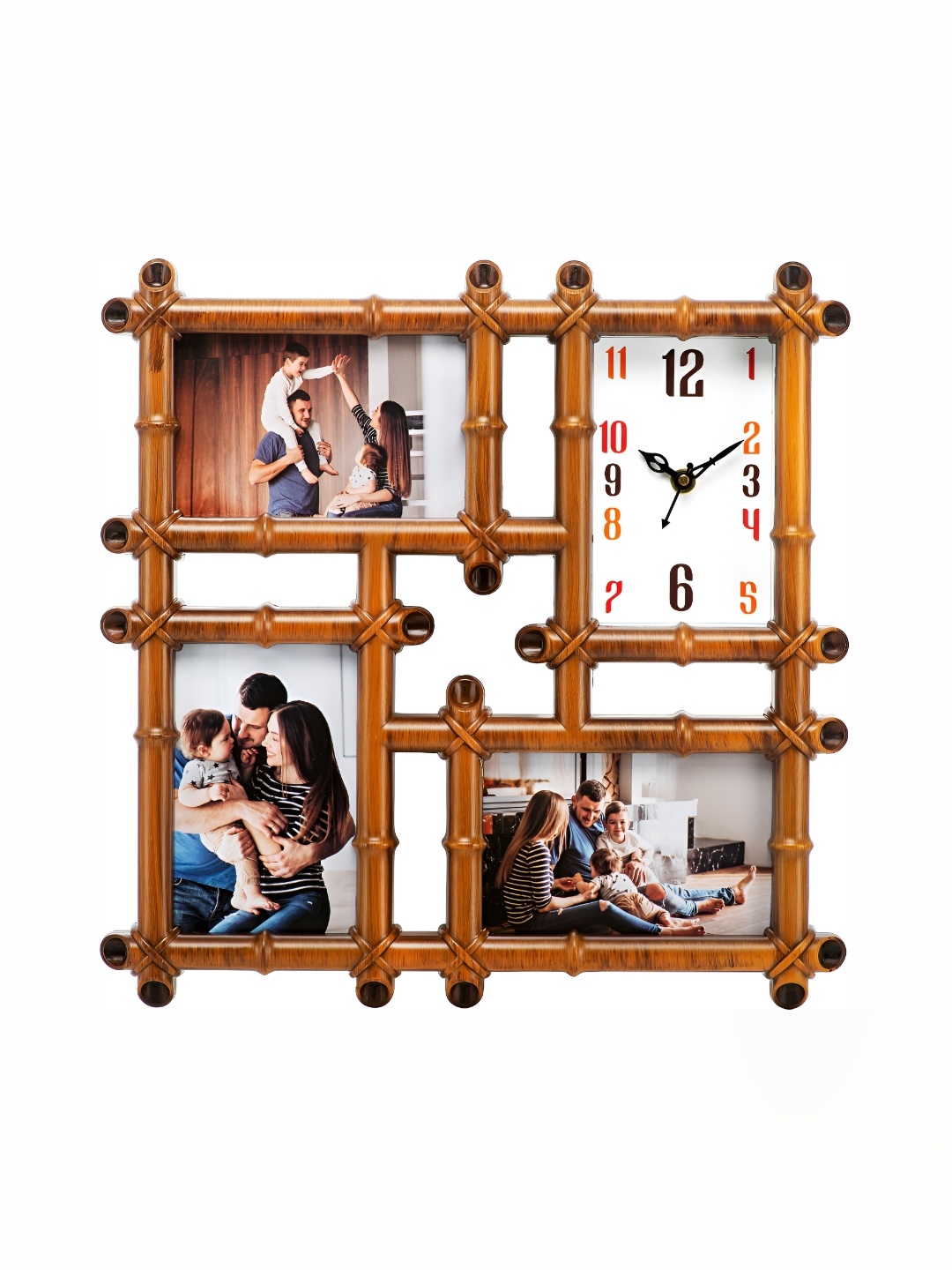 

Attractionz Beige Analogue Square Wall Clock