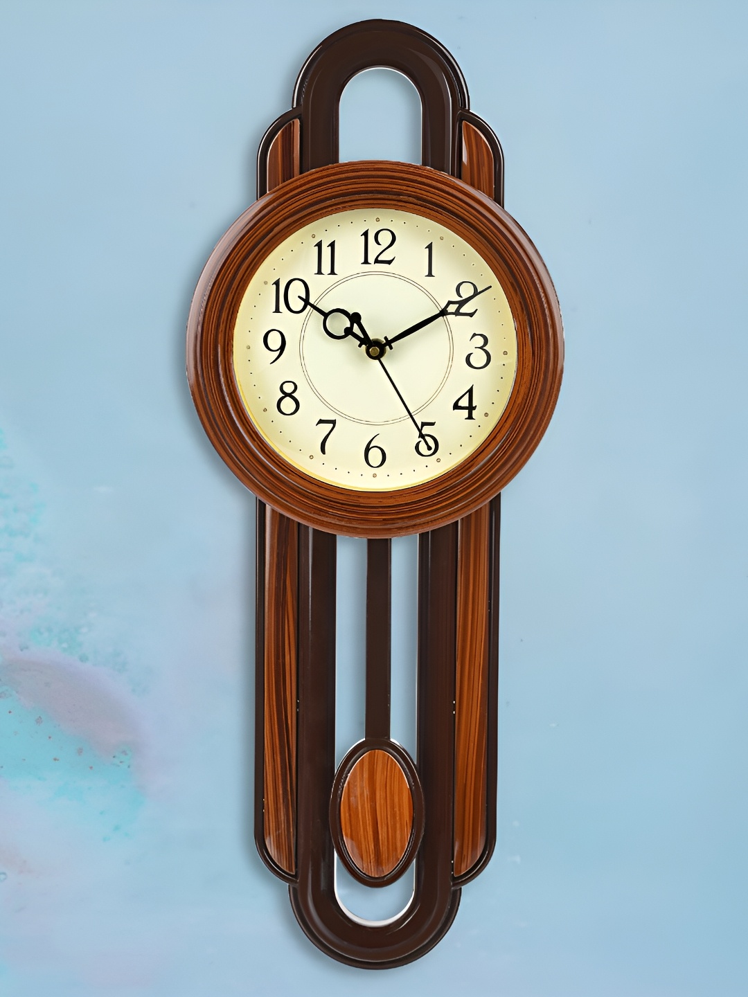 

Attractionz Brown & Beige Round Wall Clock