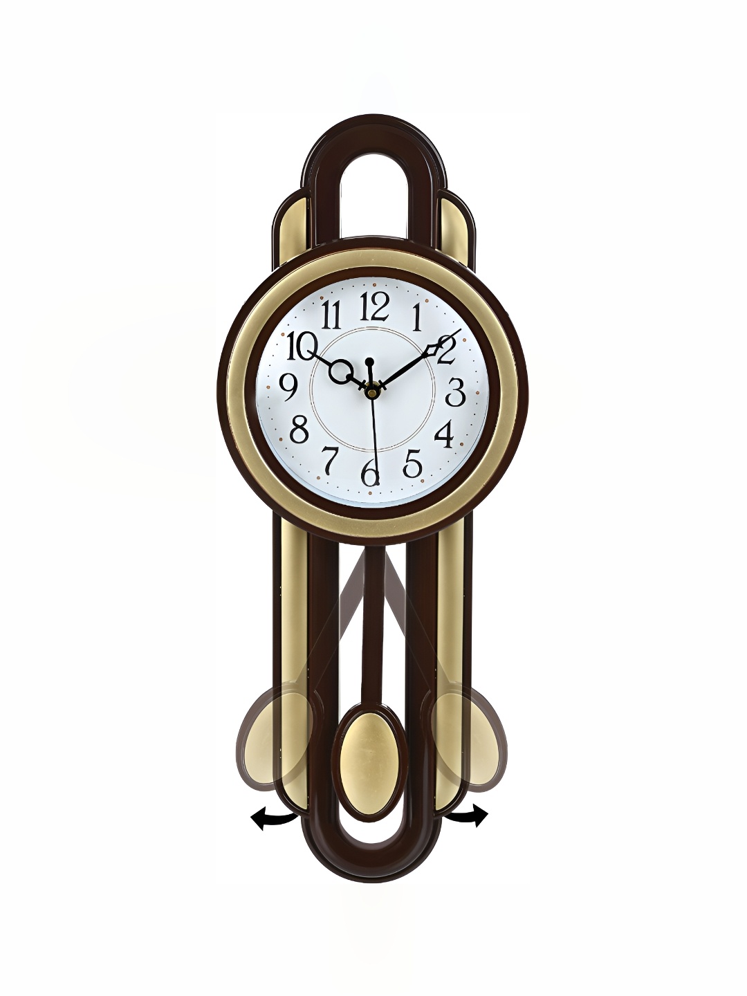 

Attractionz Quirky Gold-Toned Wall Clock