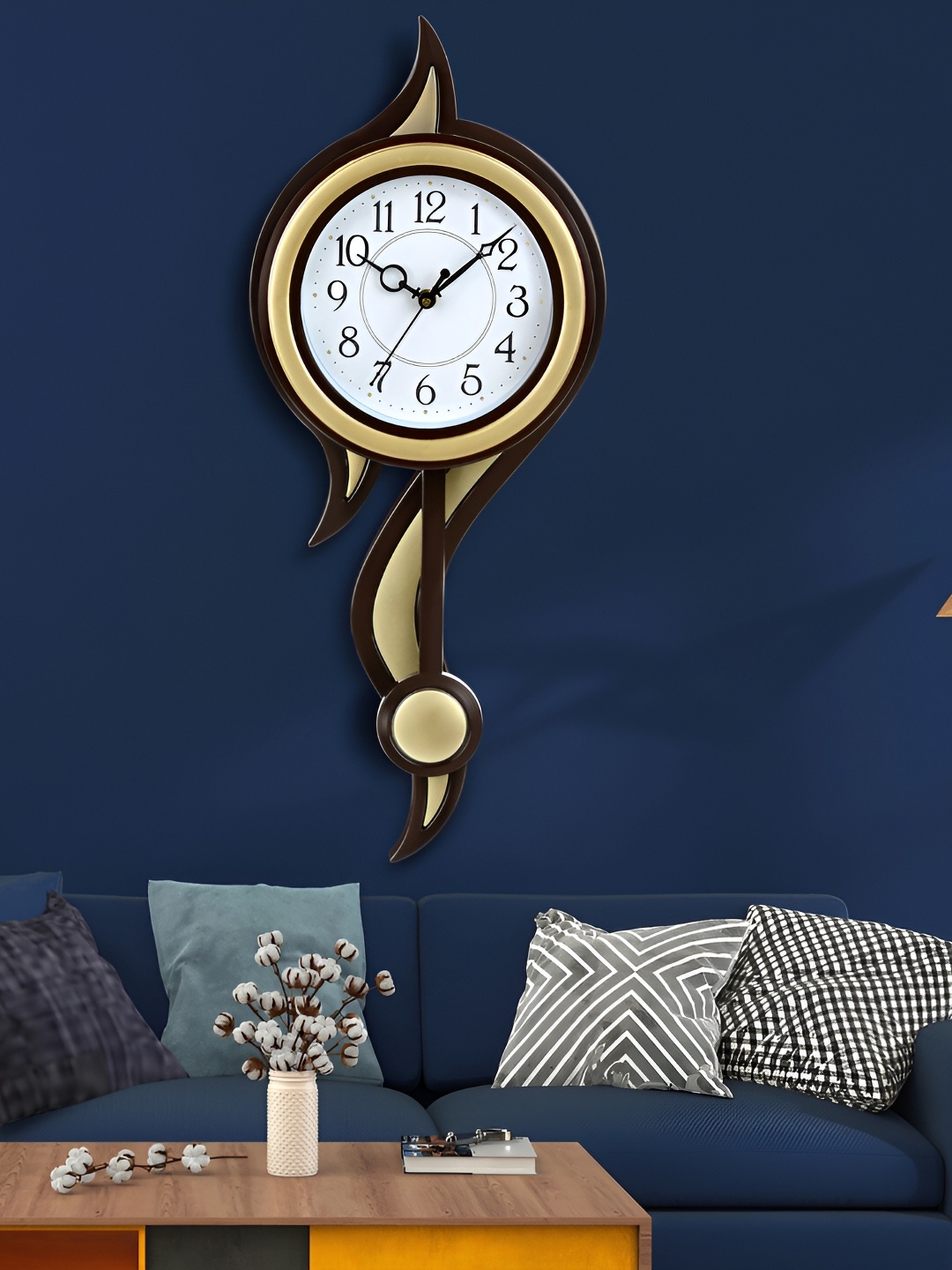 

Attractionz Quirky Gold-Toned Wall Clock