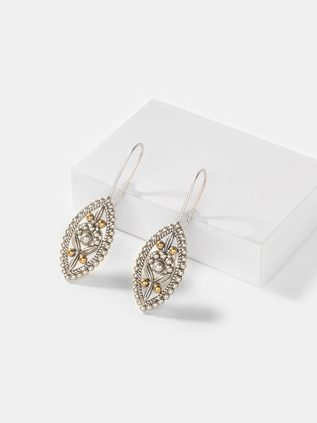 

SHAYA Gold Plated 925 Silver Contemporary Drop Earrings
