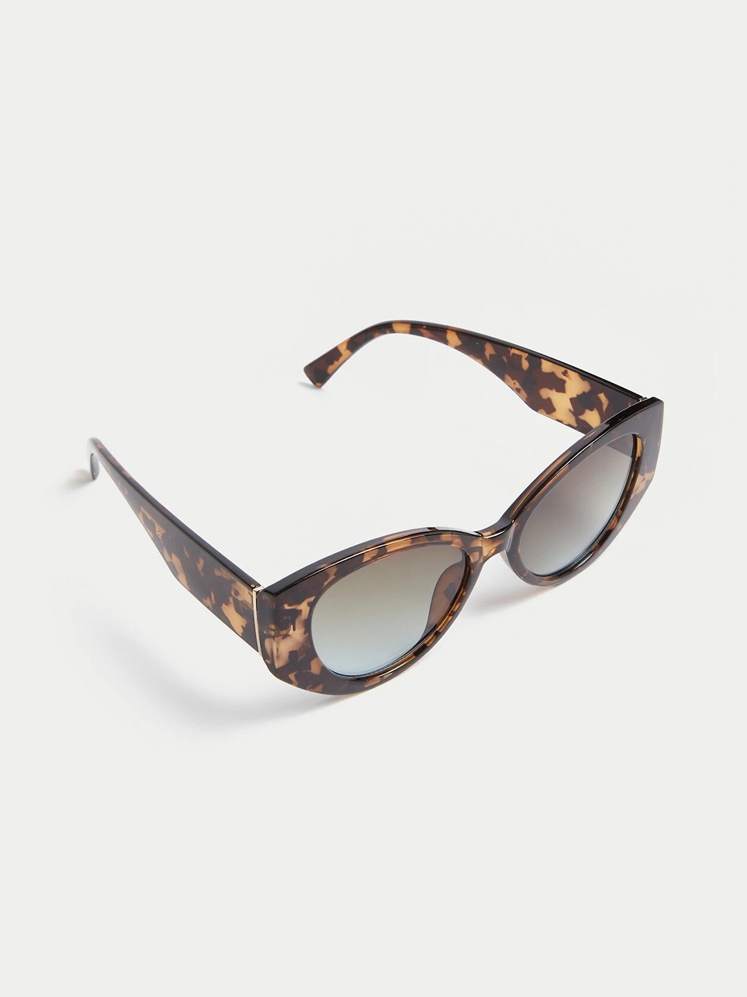 

Marks & Spencer Women UV Protected Lens Cateye Sunglasses 011063SBROWN MIX, Brown