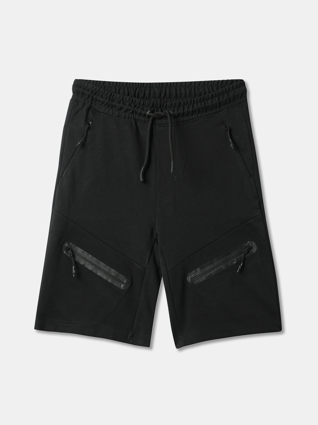 

R&B Boys Mid-Rise Shorts, Black